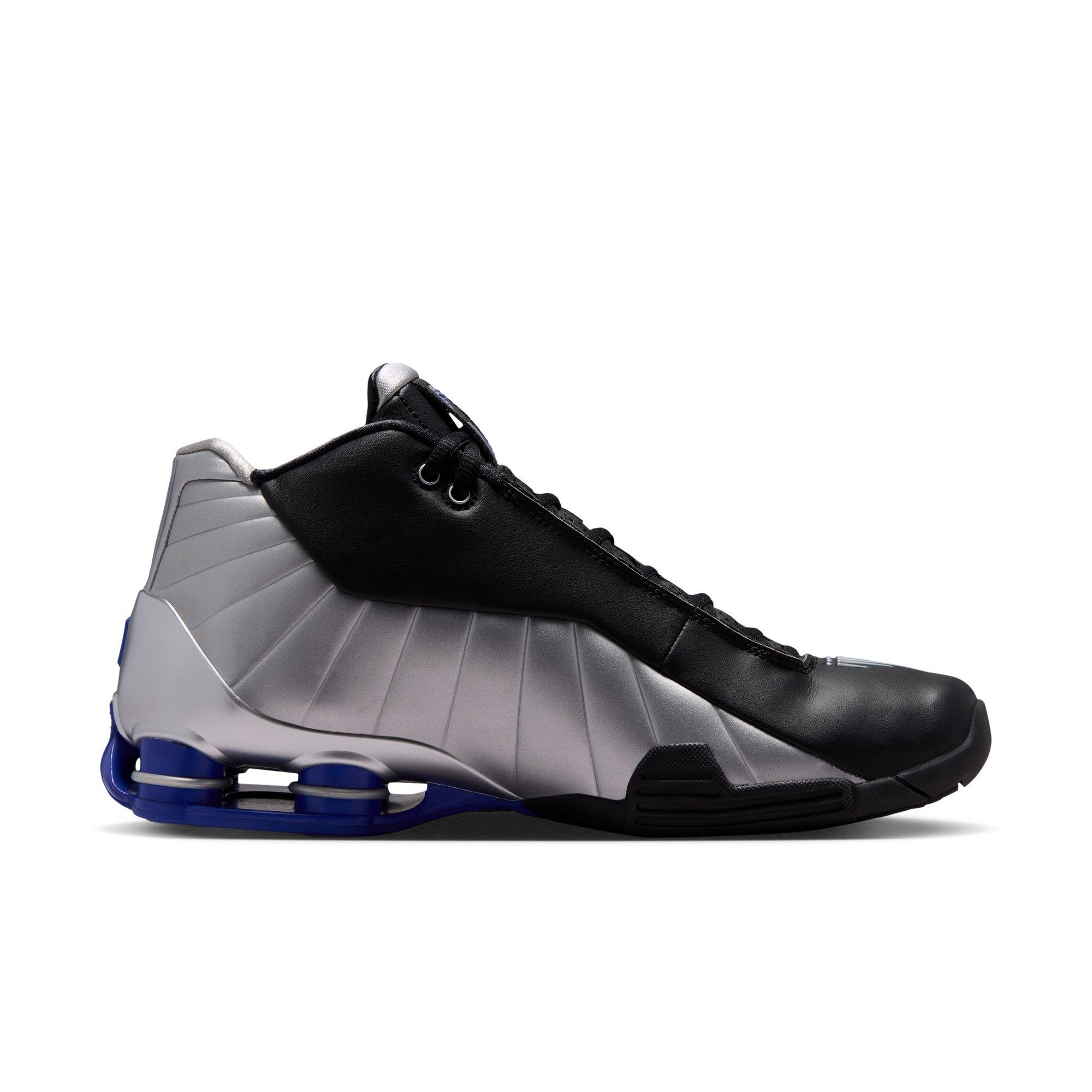 Nike Shox BB4 "Metallic Silver" Men's Basketball Shoe - BLACK/METALLIC SILVER/LAPIS