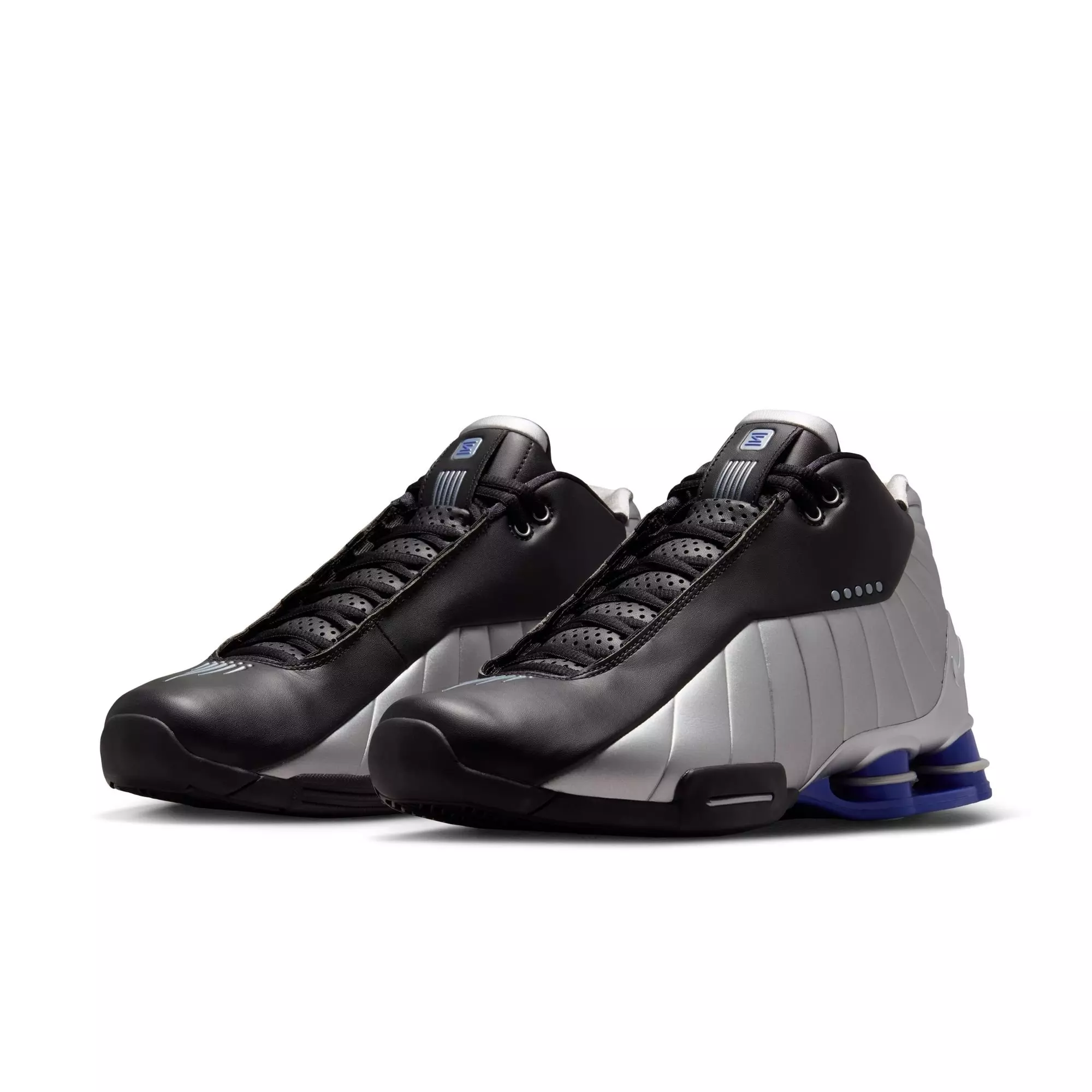 Nike Shox BB4 "Metallic Silver" Men's Basketball Shoe - BLACK/METALLIC SILVER/LAPIS