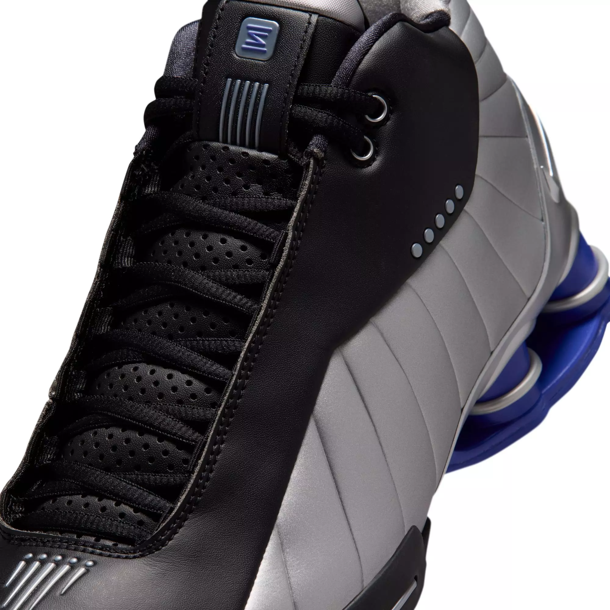 Nike Shox BB4 "Metallic Silver" Men's Basketball Shoe - BLACK/METALLIC SILVER/LAPIS