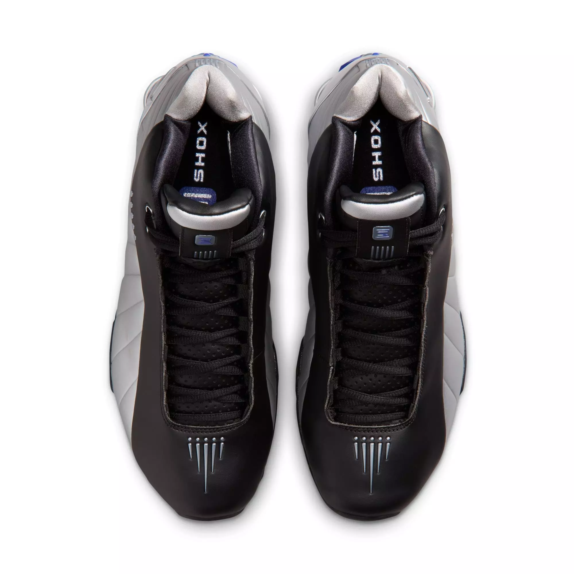 Nike Shox BB4 "Metallic Silver" Men's Basketball Shoe - BLACK/METALLIC SILVER/LAPIS
