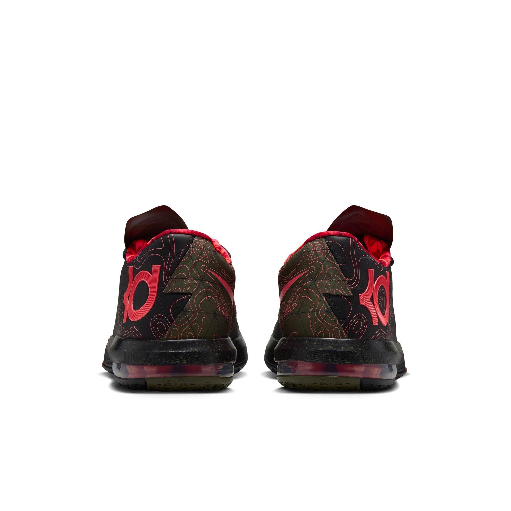 Nike KD 6 "Meteorology" Men's Shoe - BLACK/ATOMIC RED/MEDIUM OLIVE/NOBLE RED
