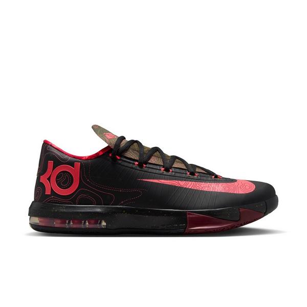 Nike KD 6 "Meteorology" Men's Shoe - BLACK/ATOMIC RED/MEDIUM OLIVE/NOBLE RED