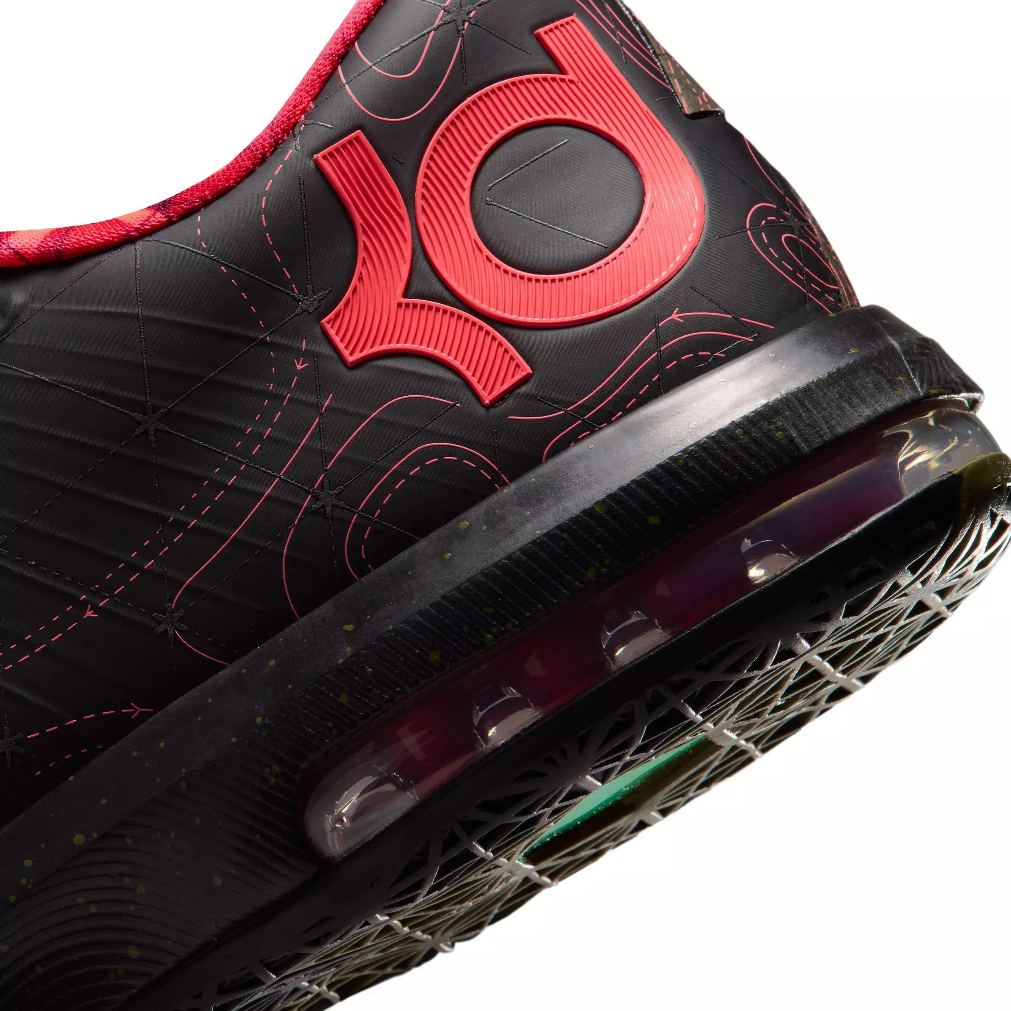 Nike KD 6 "Meteorology" Men's Shoe - BLACK/ATOMIC RED/MEDIUM OLIVE/NOBLE RED