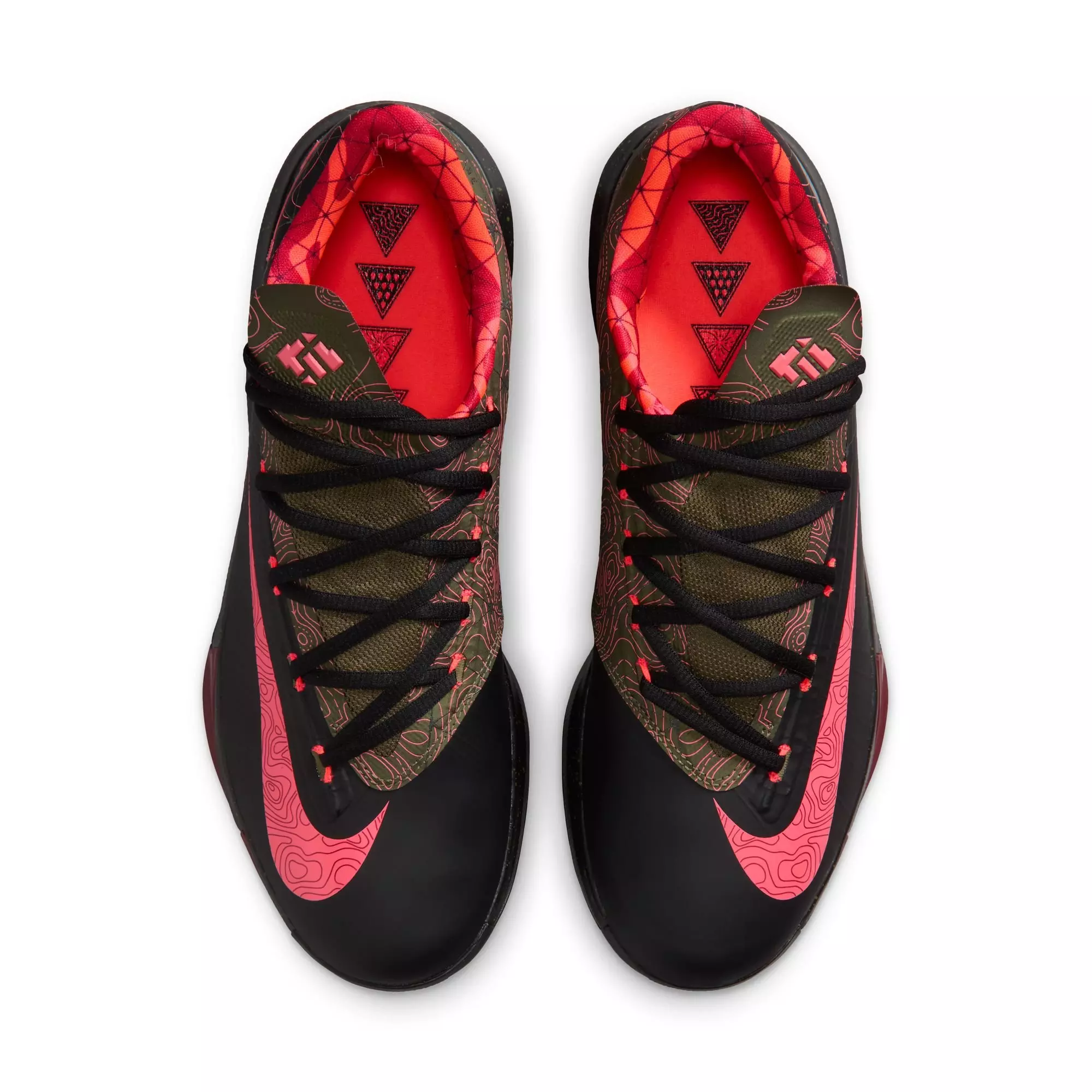 Nike KD 6 "Meteorology" Men's Shoe - BLACK/ATOMIC RED/MEDIUM OLIVE/NOBLE RED