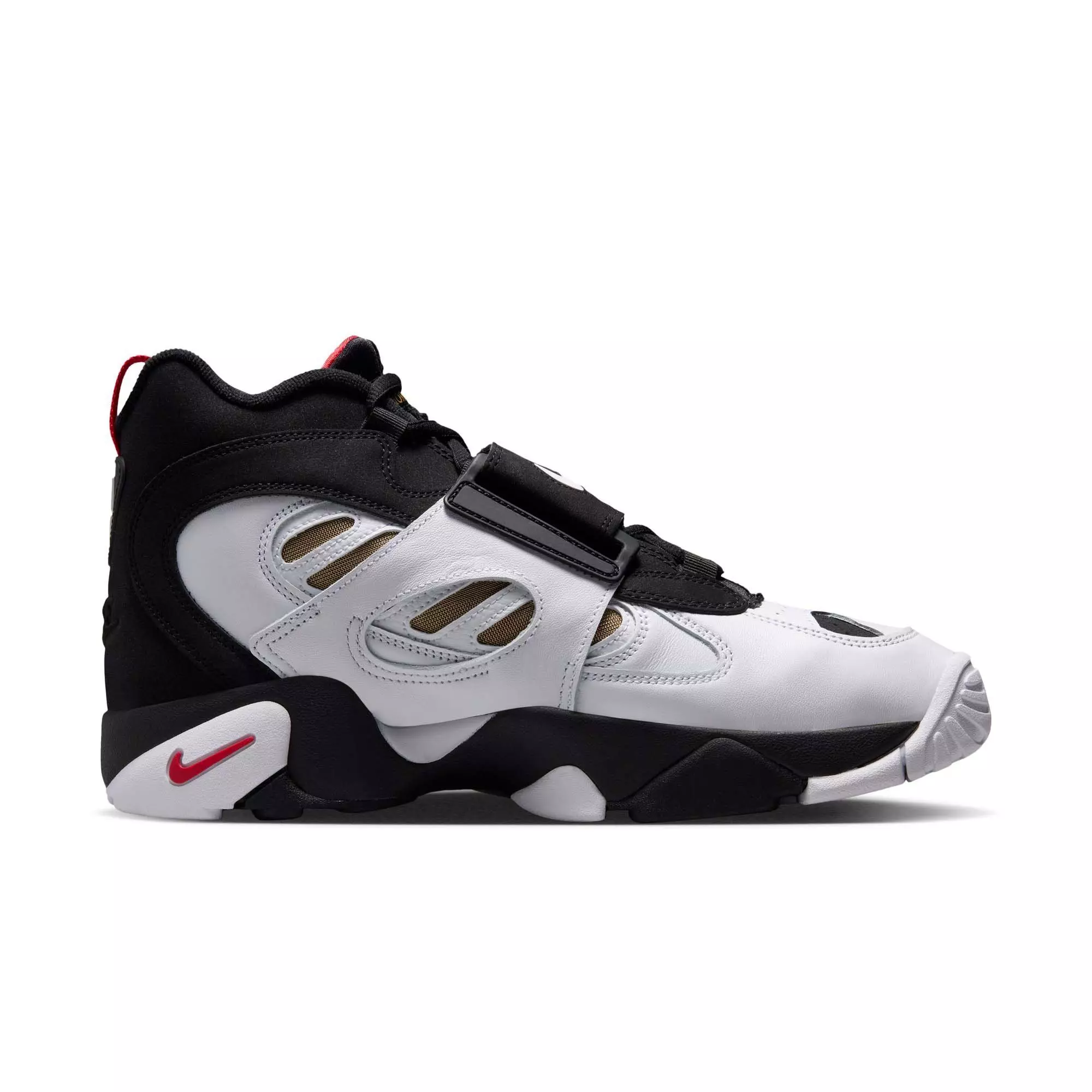 Nike Air Diamond Turf II "49ers" Men's Shoe - BLACK/WHITE/FIRE RED/METALLIC GOLD