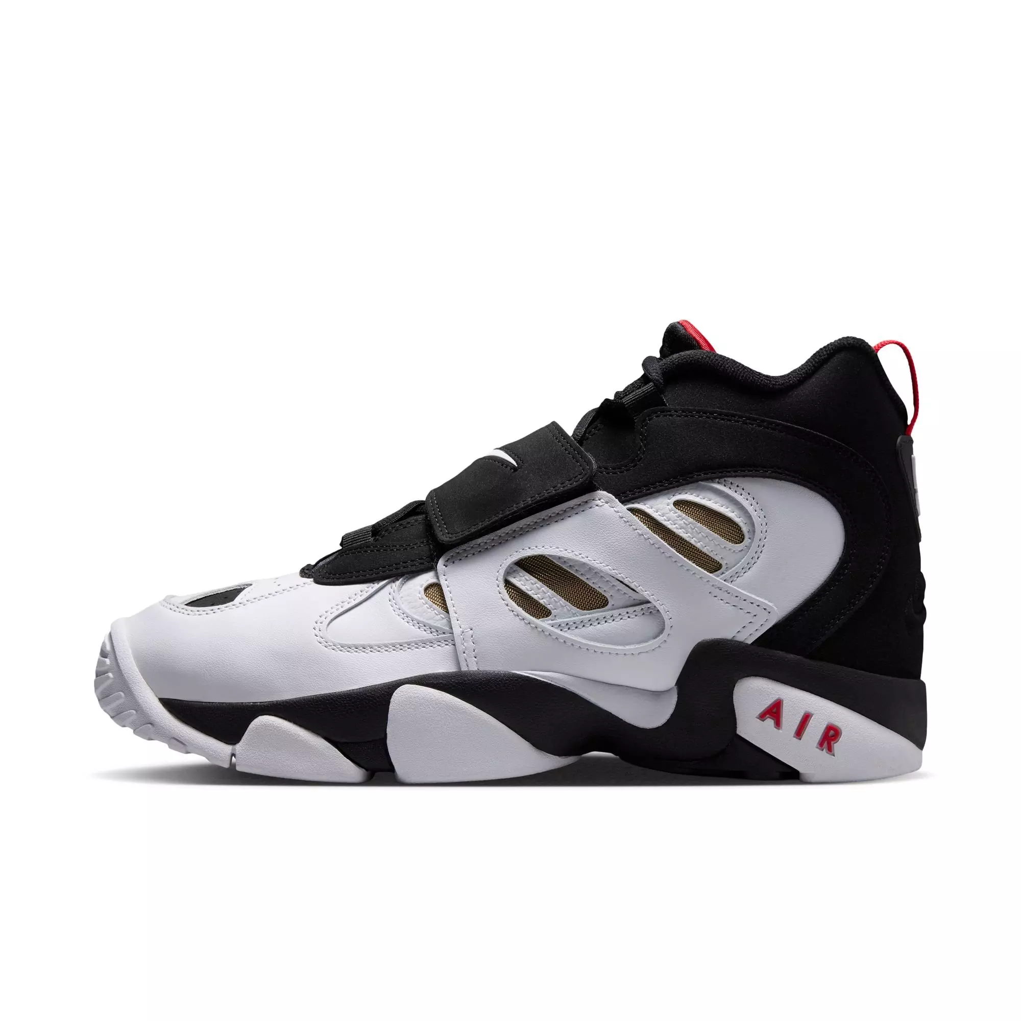 Nike Air Diamond Turf II "49ers" Men's Shoe - BLACK/WHITE/FIRE RED/METALLIC GOLD