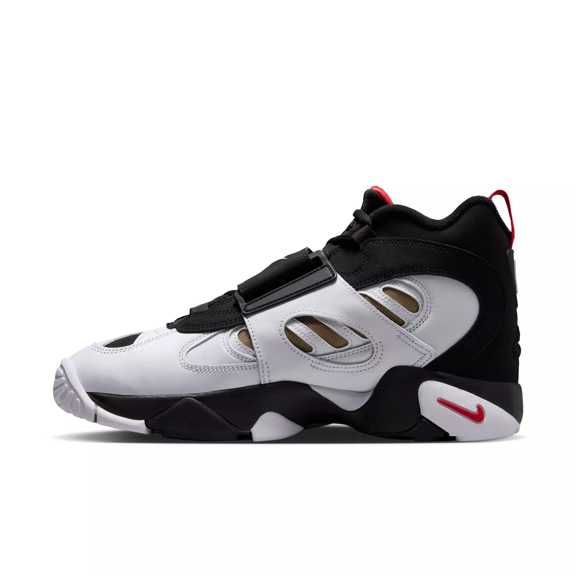 Nike Air Diamond Turf II "49ers" Men's Shoe - BLACK/WHITE/FIRE RED/METALLIC GOLD
