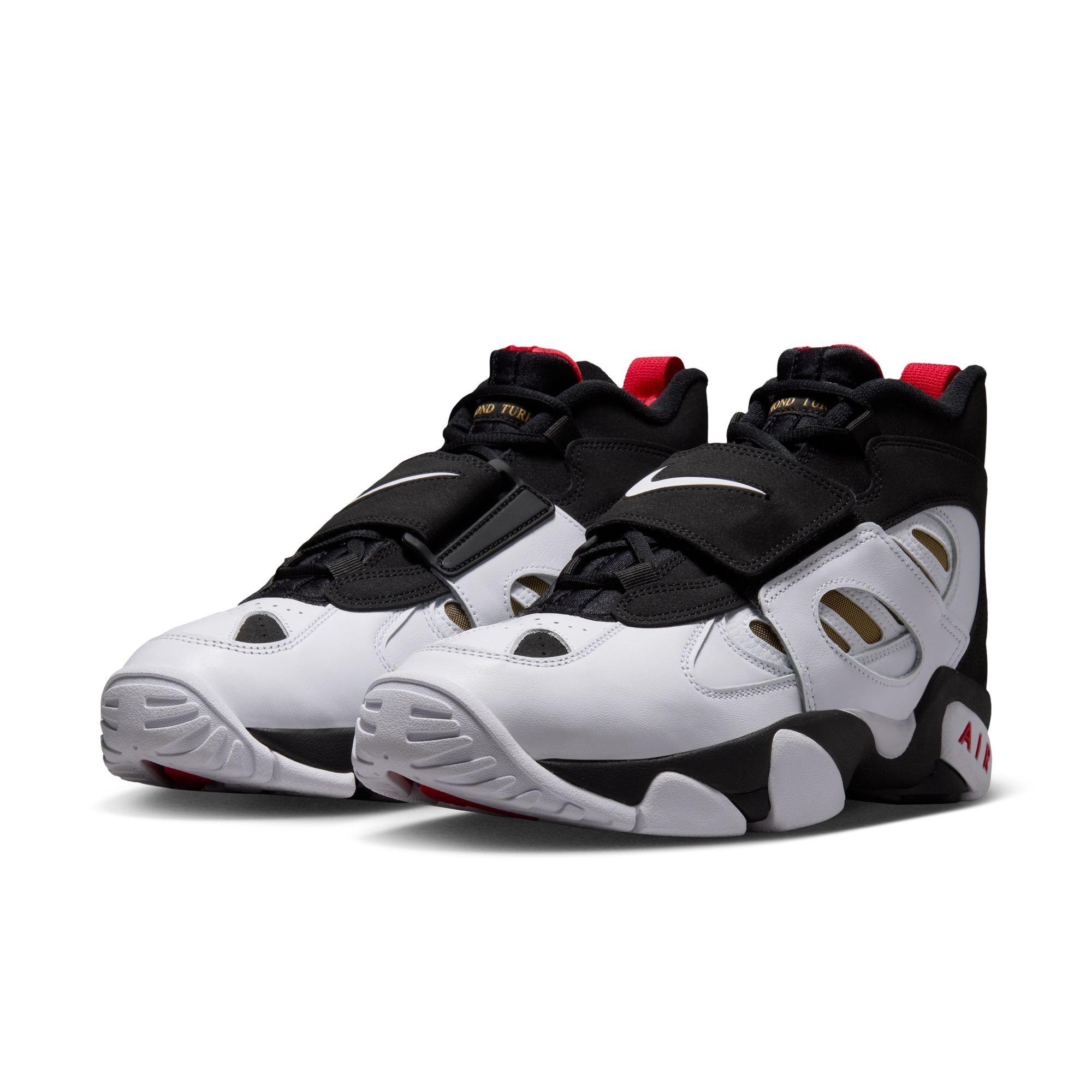 Nike Air Diamond Turf II "49ers" Men's Shoe - BLACK/WHITE/FIRE RED/METALLIC GOLD