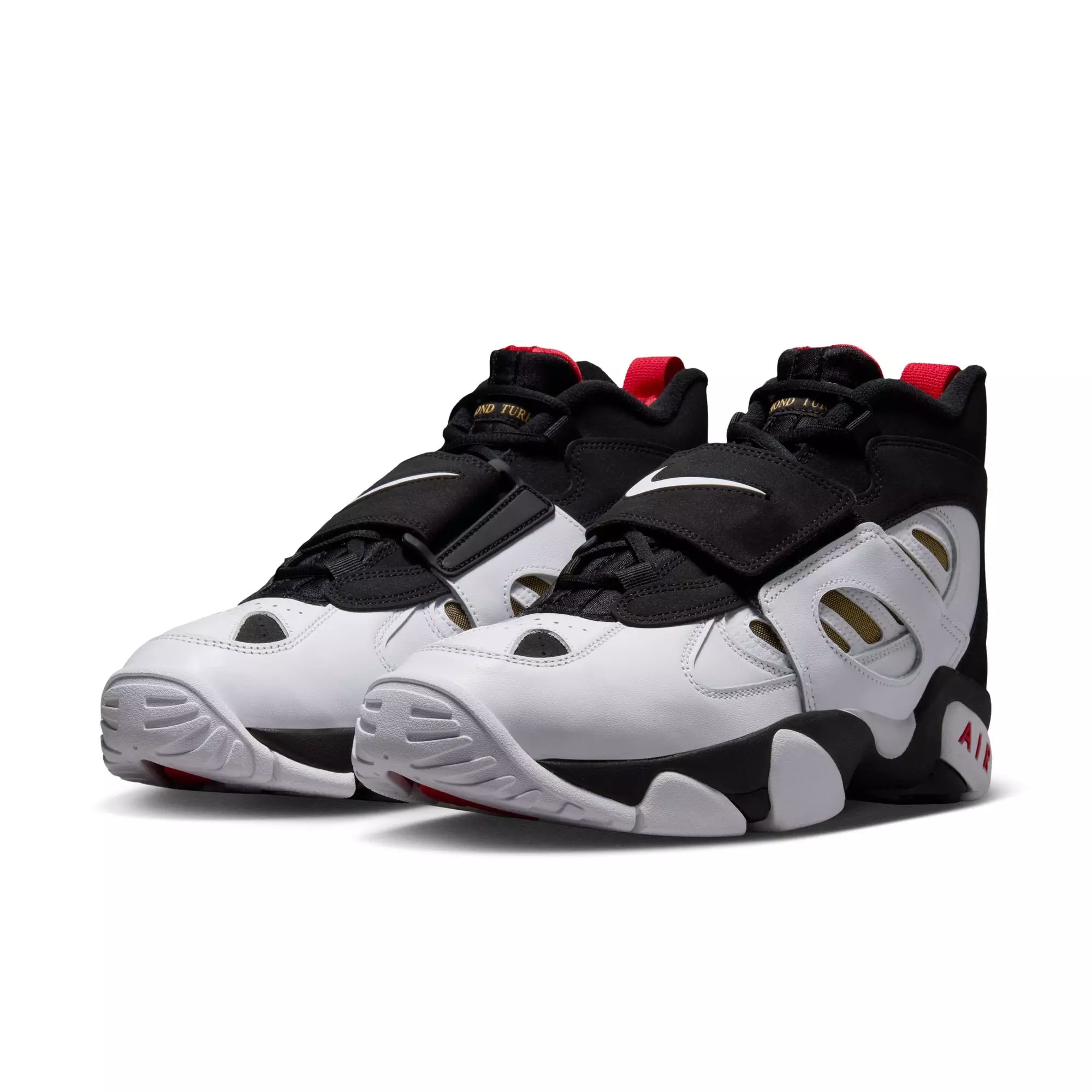 Nike Air Diamond Turf II "49ers" Men's Shoe - BLACK/WHITE/FIRE RED/METALLIC GOLD