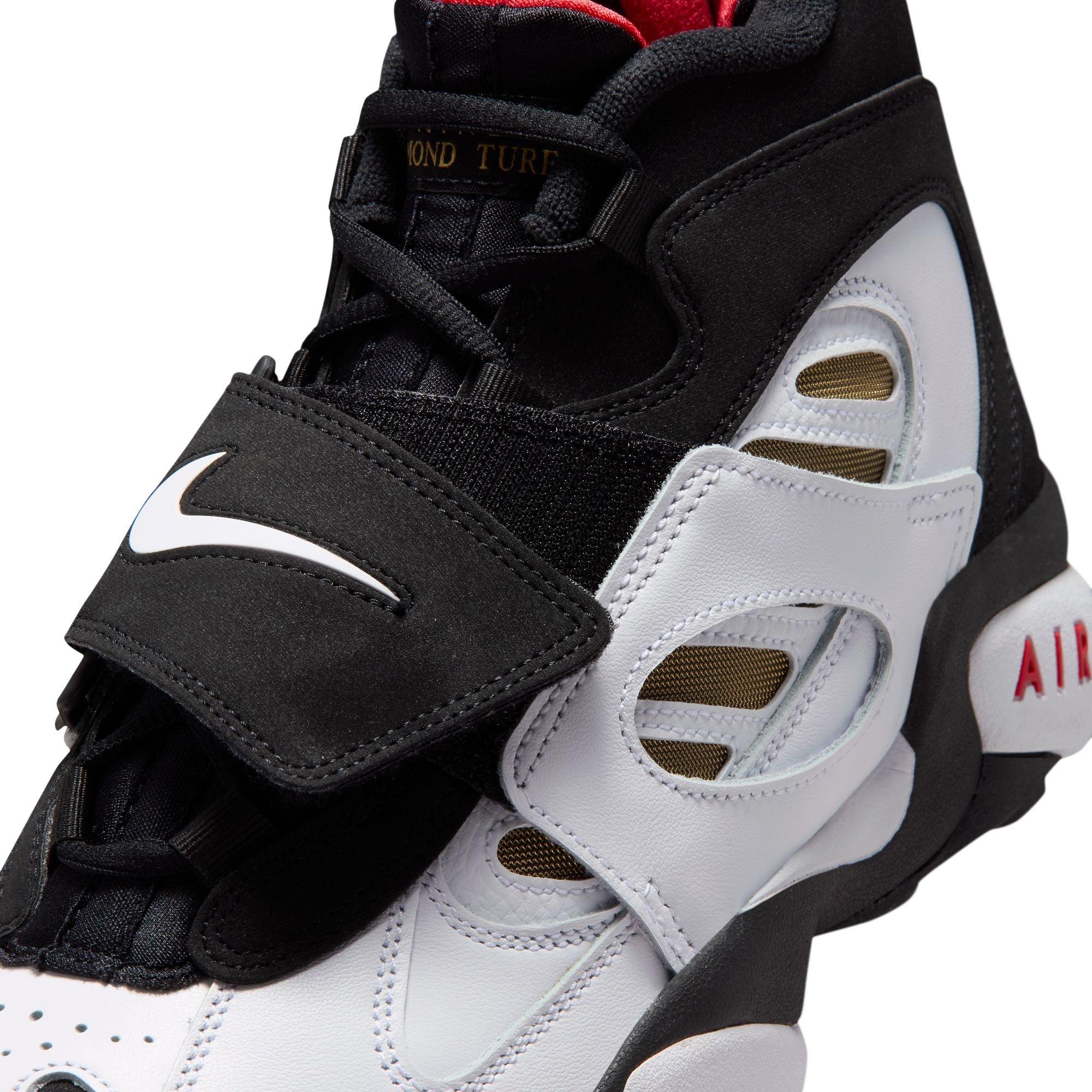 Nike Air Diamond Turf II "49ers" Men's Shoe - BLACK/WHITE/FIRE RED/METALLIC GOLD
