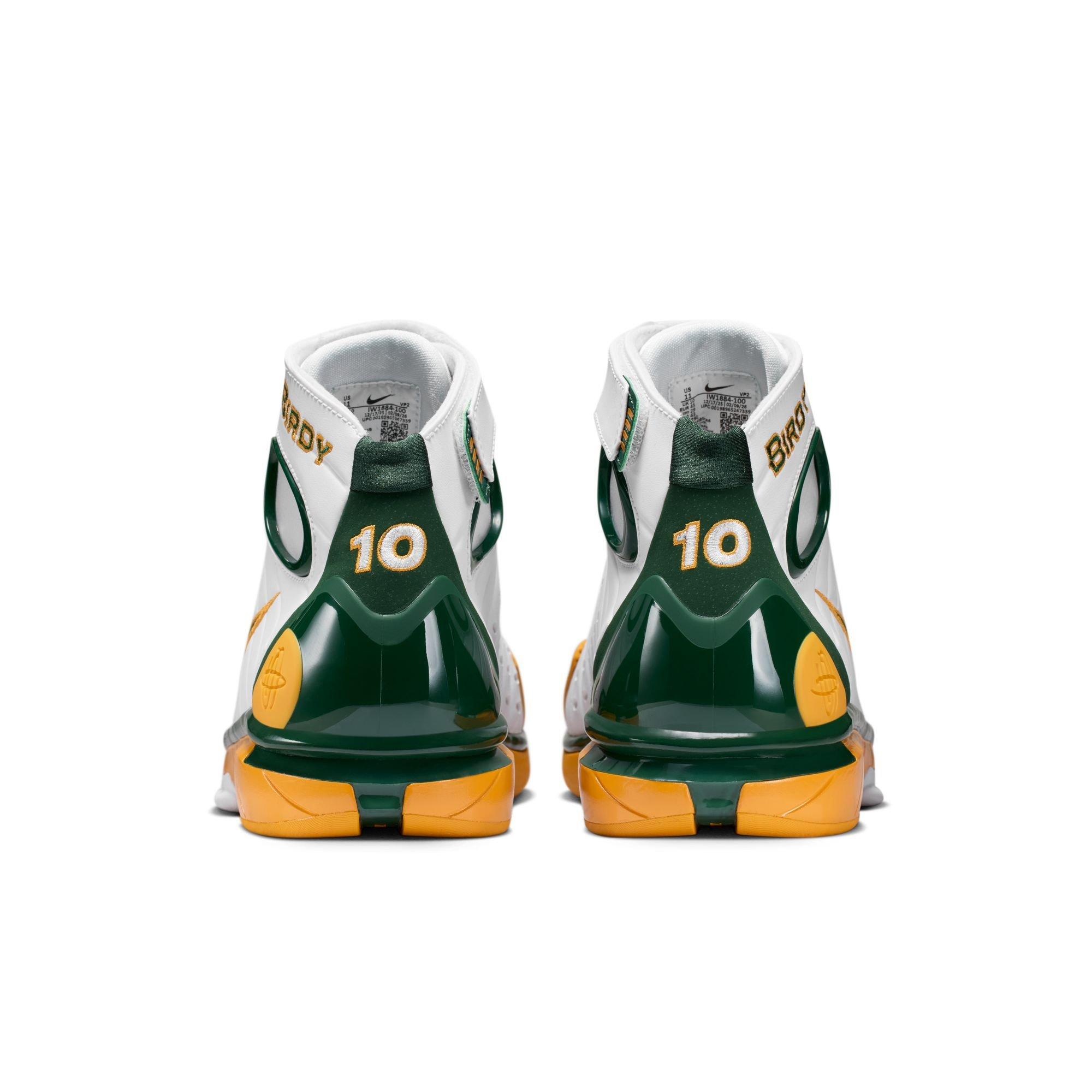 Nike Air Zoom Huarache 2K4 "Sue Bird" Men's Shoe - WHITE/DEEP FOREST/CANYON GOLD Thumbnail View 8