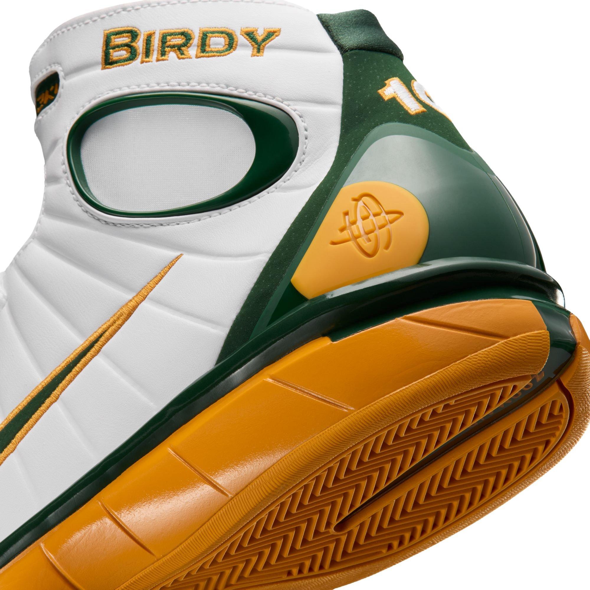 Nike Air Zoom Huarache 2K4 "Sue Bird" Men's Shoe - WHITE/DEEP FOREST/CANYON GOLD Thumbnail View 11