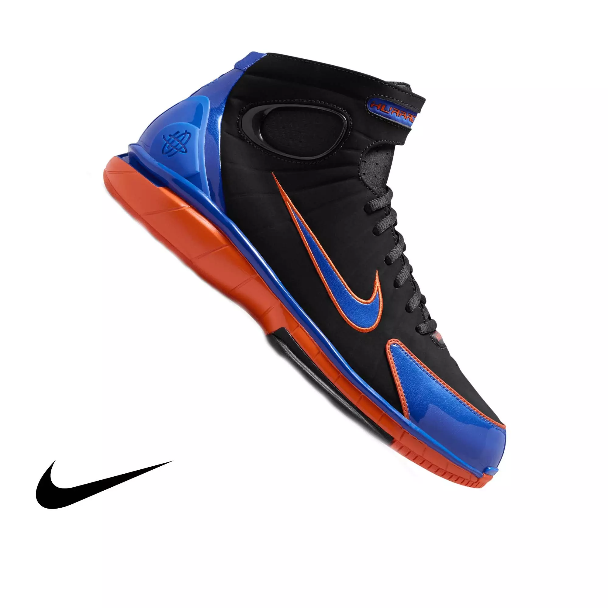 Nike Air Zoom Huarache 2K4 "Penny Hardaway" Men's Shoe - BLACK/VARSITY ROYAL/SAFETY ORANGE