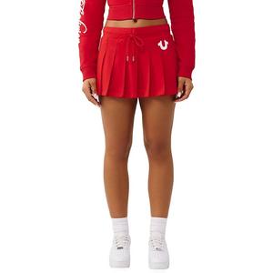 True Religion Women's Pleated Mink Skort