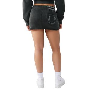 True Religion Women's Vintage Washed Mini Skirt