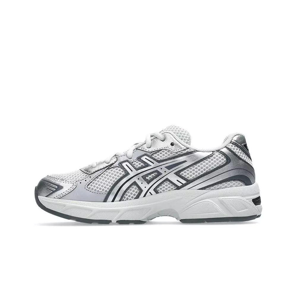 ASICS GEL-1130 "Glacier Grey/Pure Silver" Grade School Girls' Shoe - WHITE/SILVER