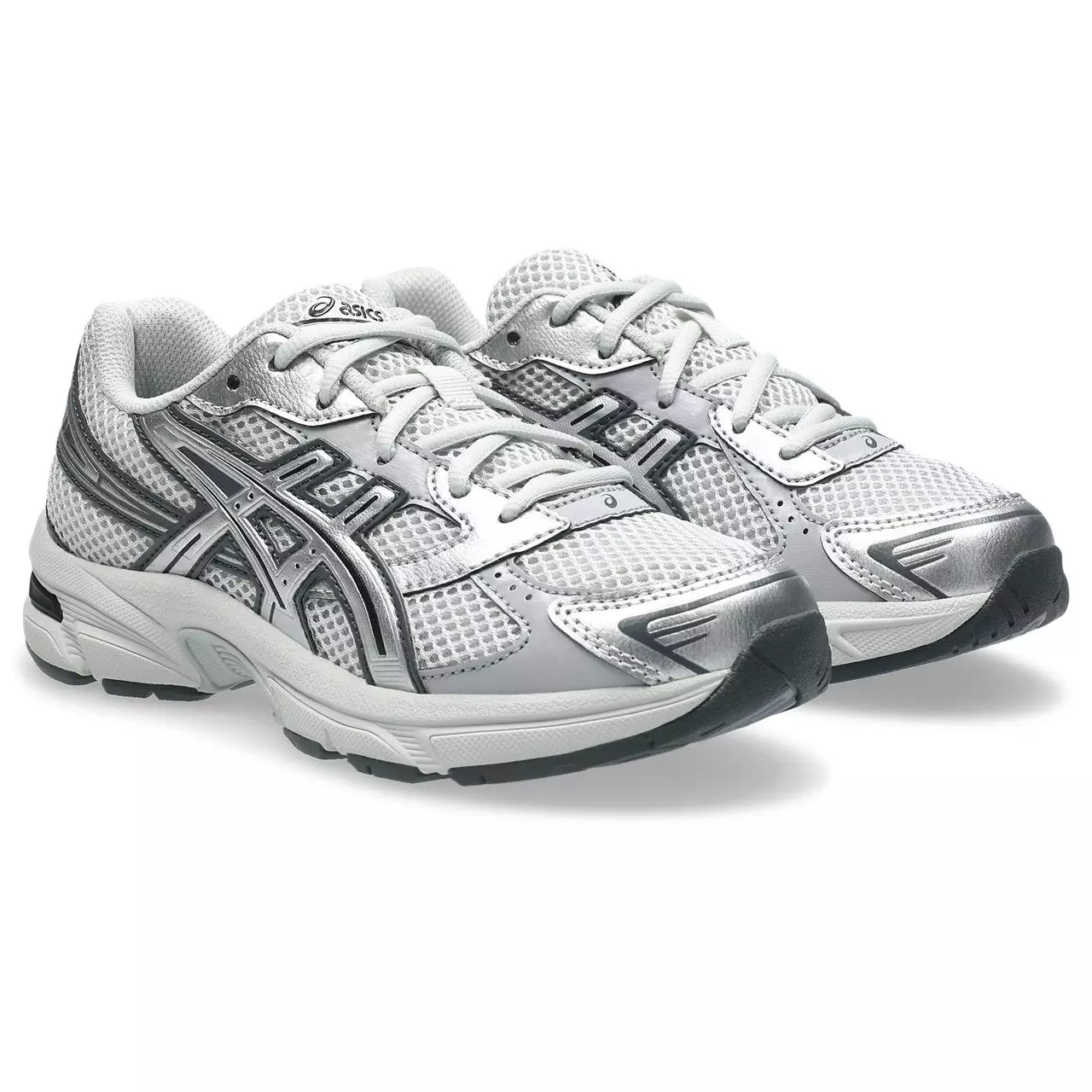 ASICS GEL-1130 "Glacier Grey/Pure Silver" Grade School Girls' Shoe - WHITE/SILVER