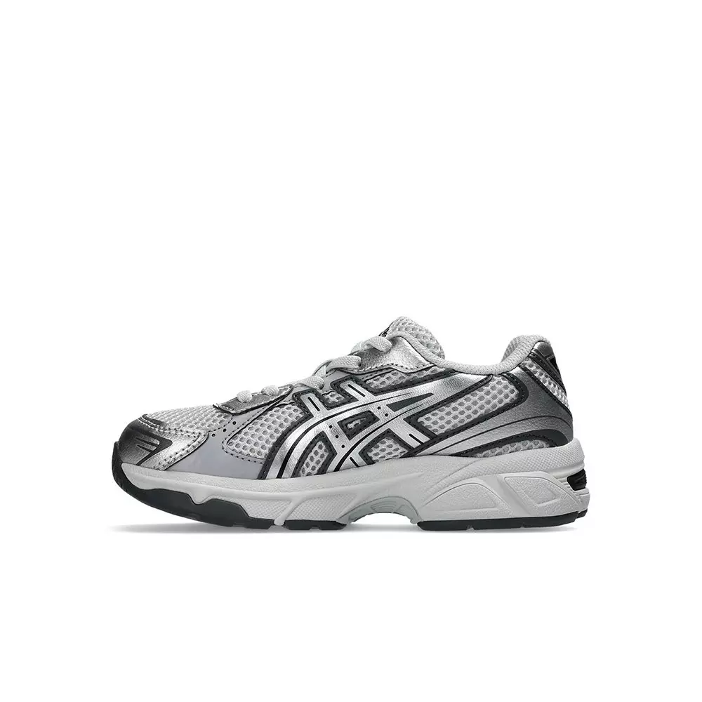 ASICS GEL-1130 "Glacier Grey/Pure Silver" Preschool Girls' Shoe - WHITE/SILVER