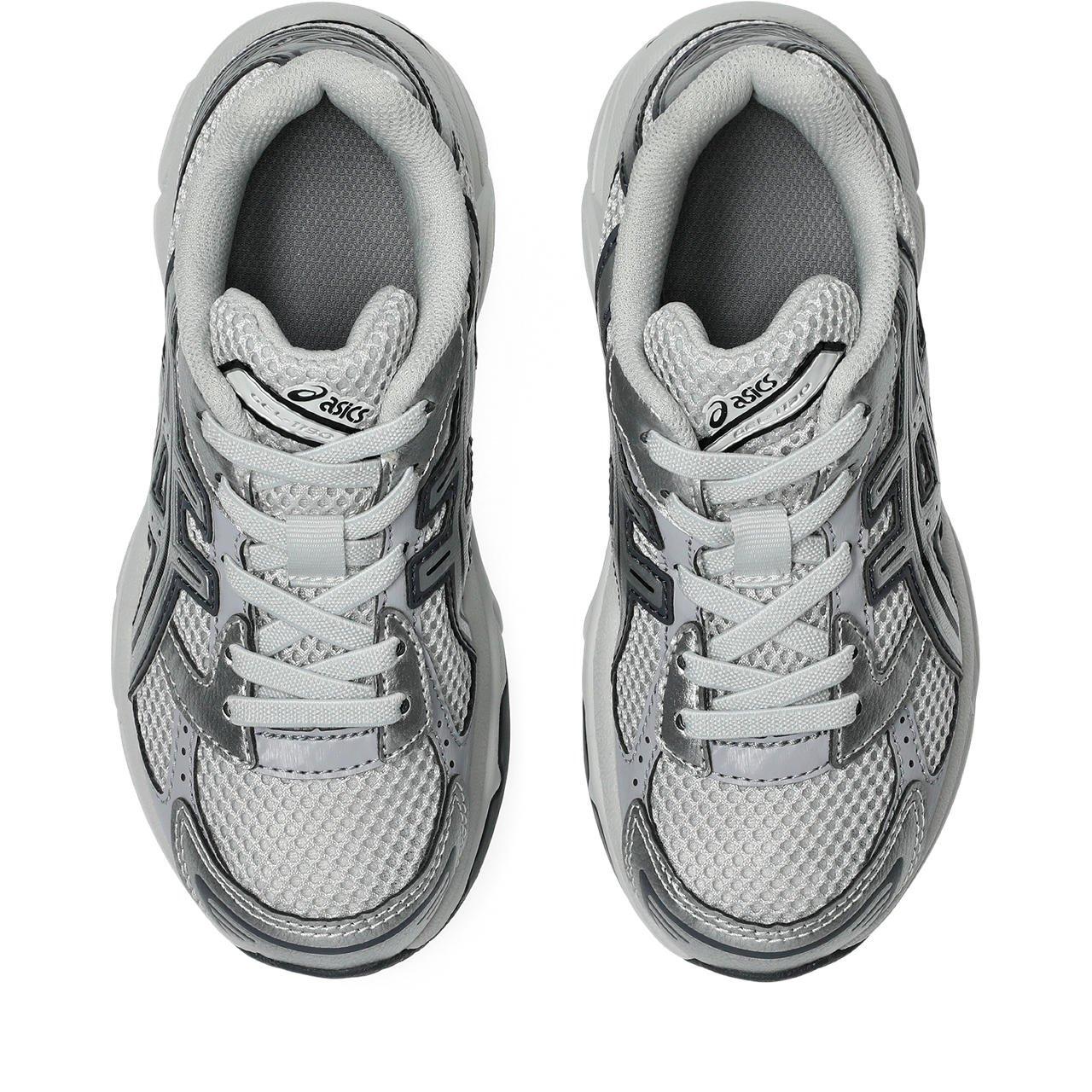 ASICS GEL-1130 "Glacier Grey/Pure Silver" Preschool Girls' Shoe - WHITE/SILVER Thumbnail View 7