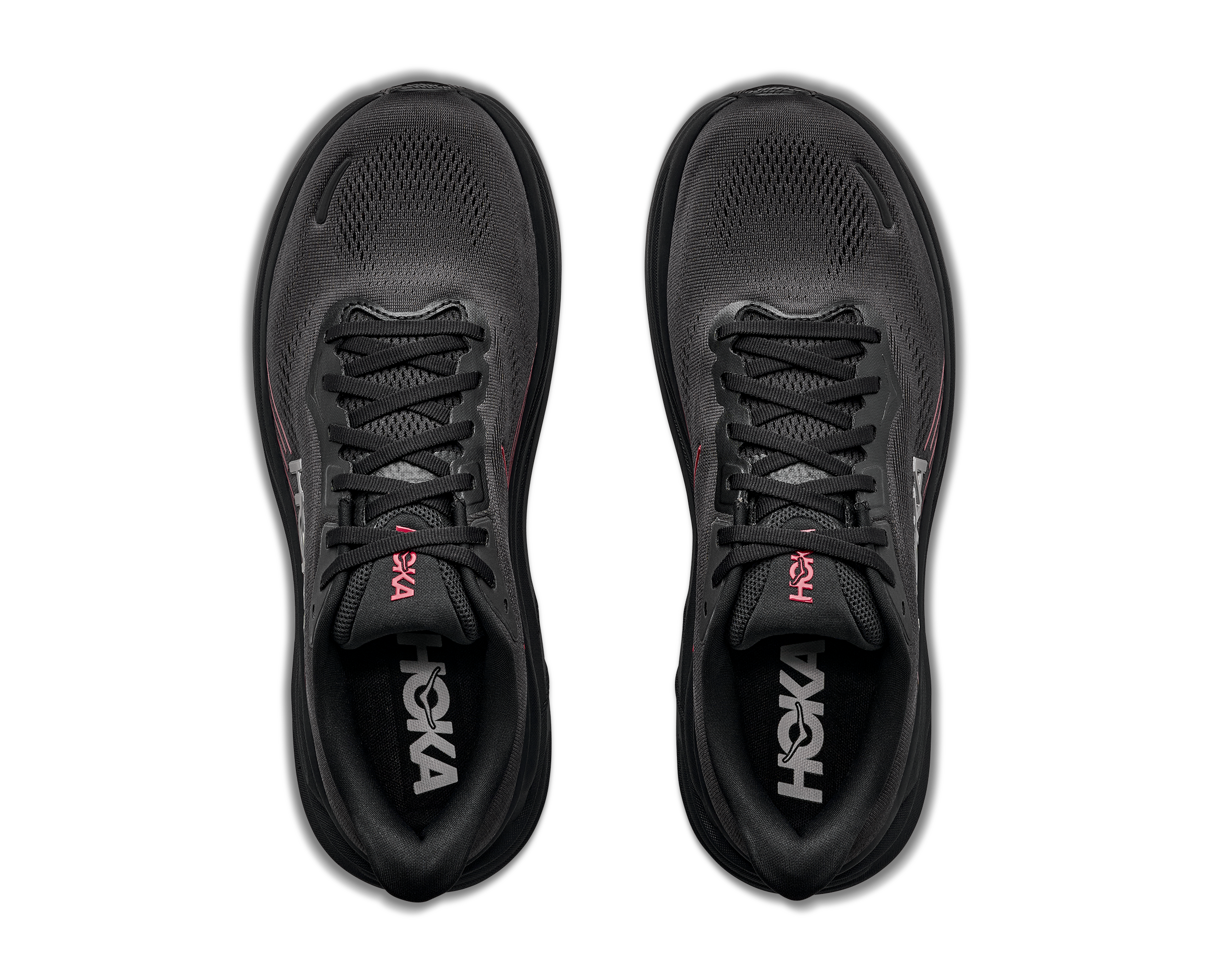 Hoka Clifton "Black/Red" Men's Running Shoe - BLACK/RED