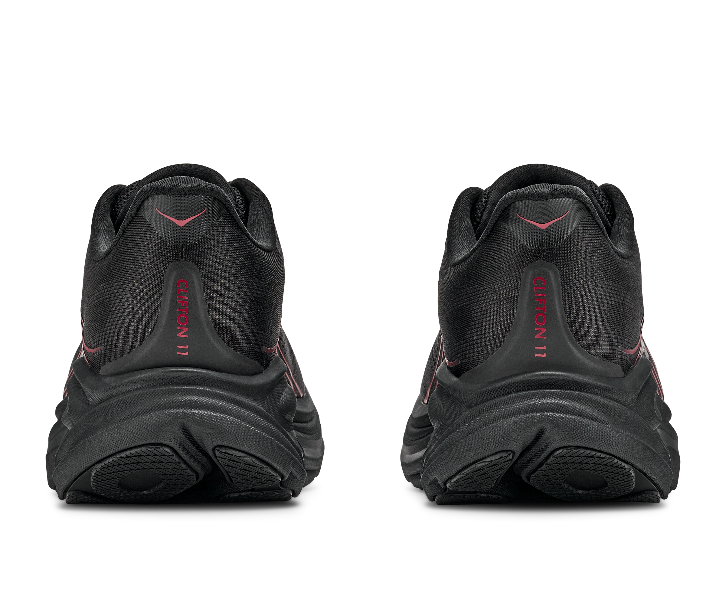 Hoka Clifton "Black/Red" Men's Running Shoe - BLACK/RED