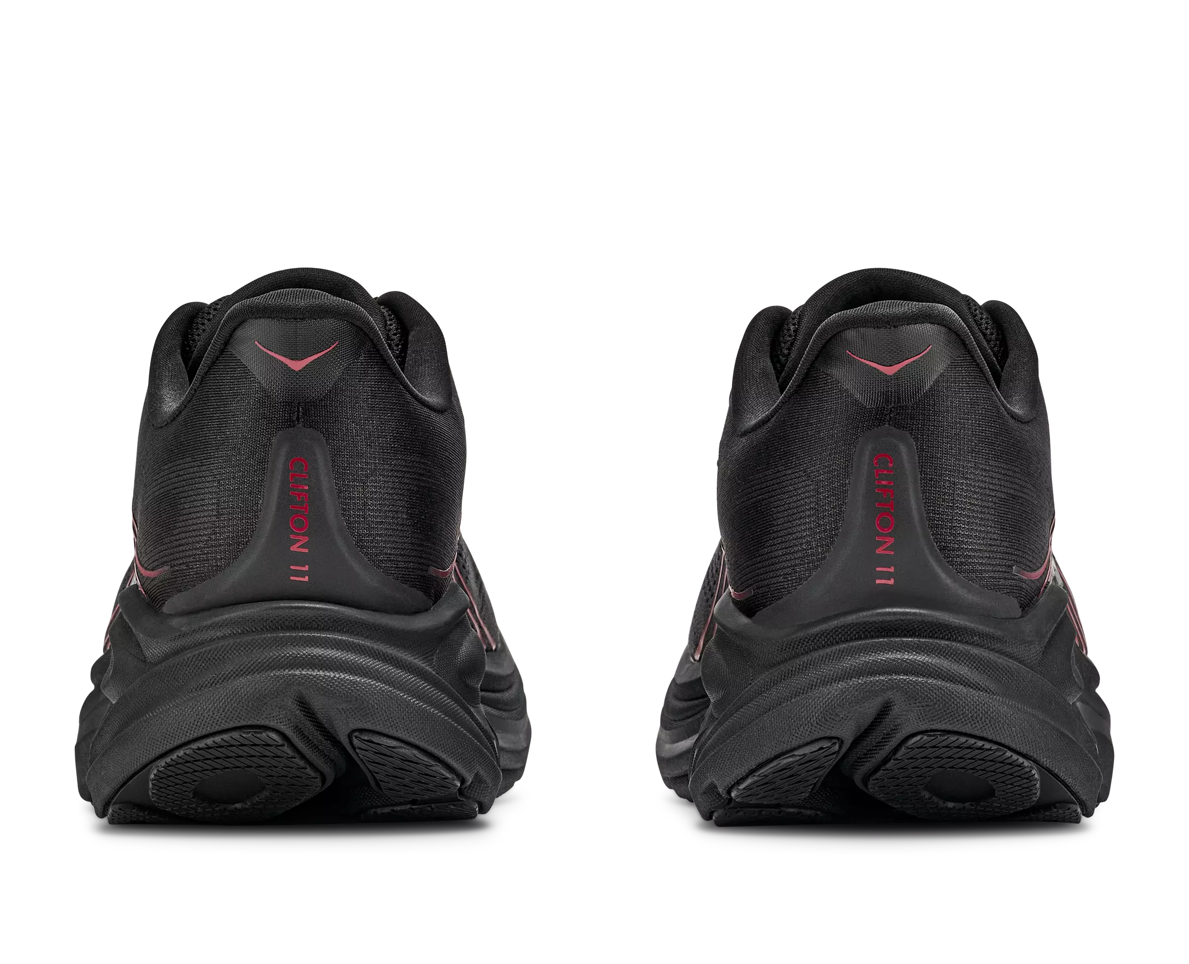 Hoka Clifton "Black/Red" Men's Running Shoe - BLACK/RED