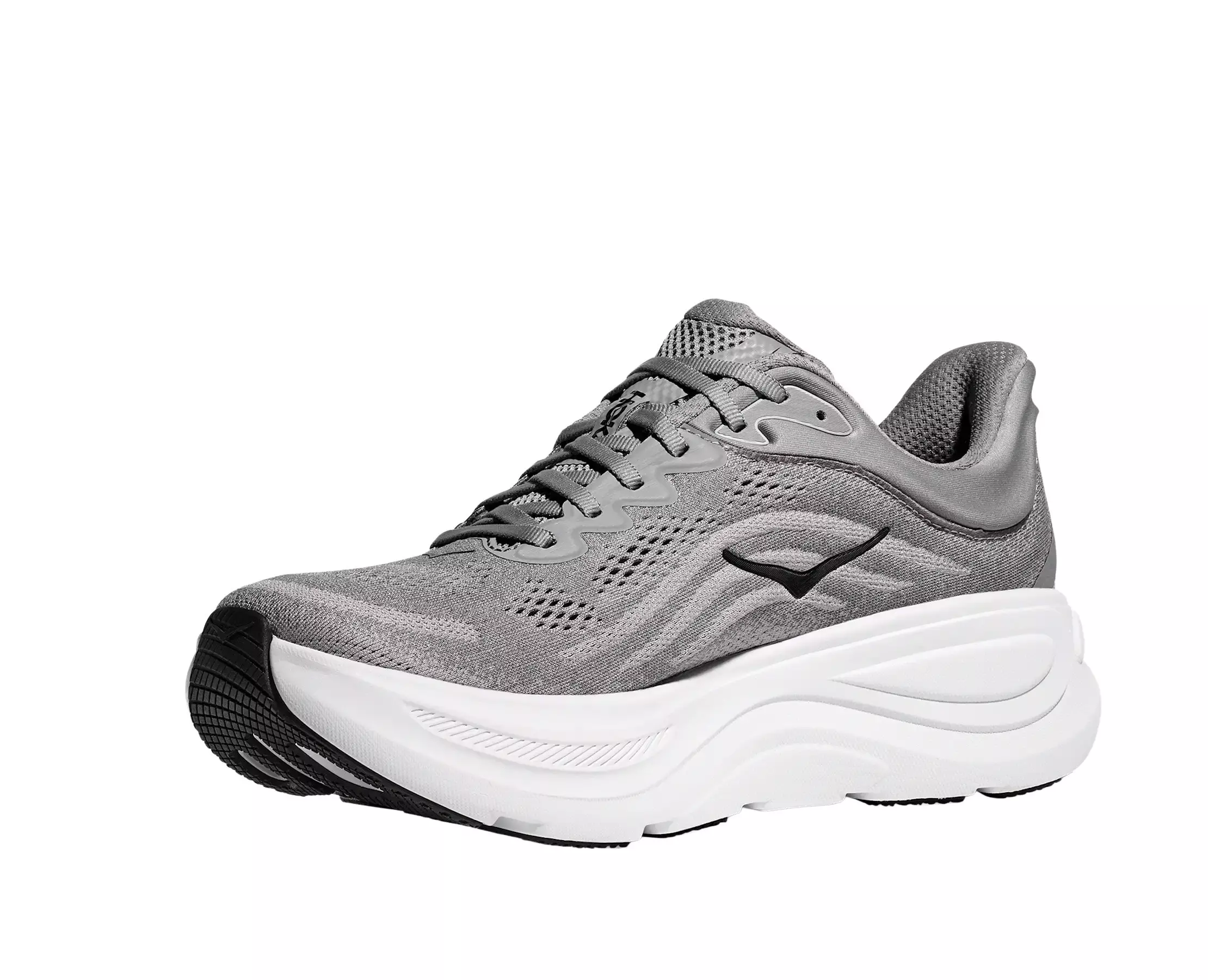 Hoka Bondi 9 "Galactic Grey/Stellar Grey" Men's Running Shoe - GREY/WHITE