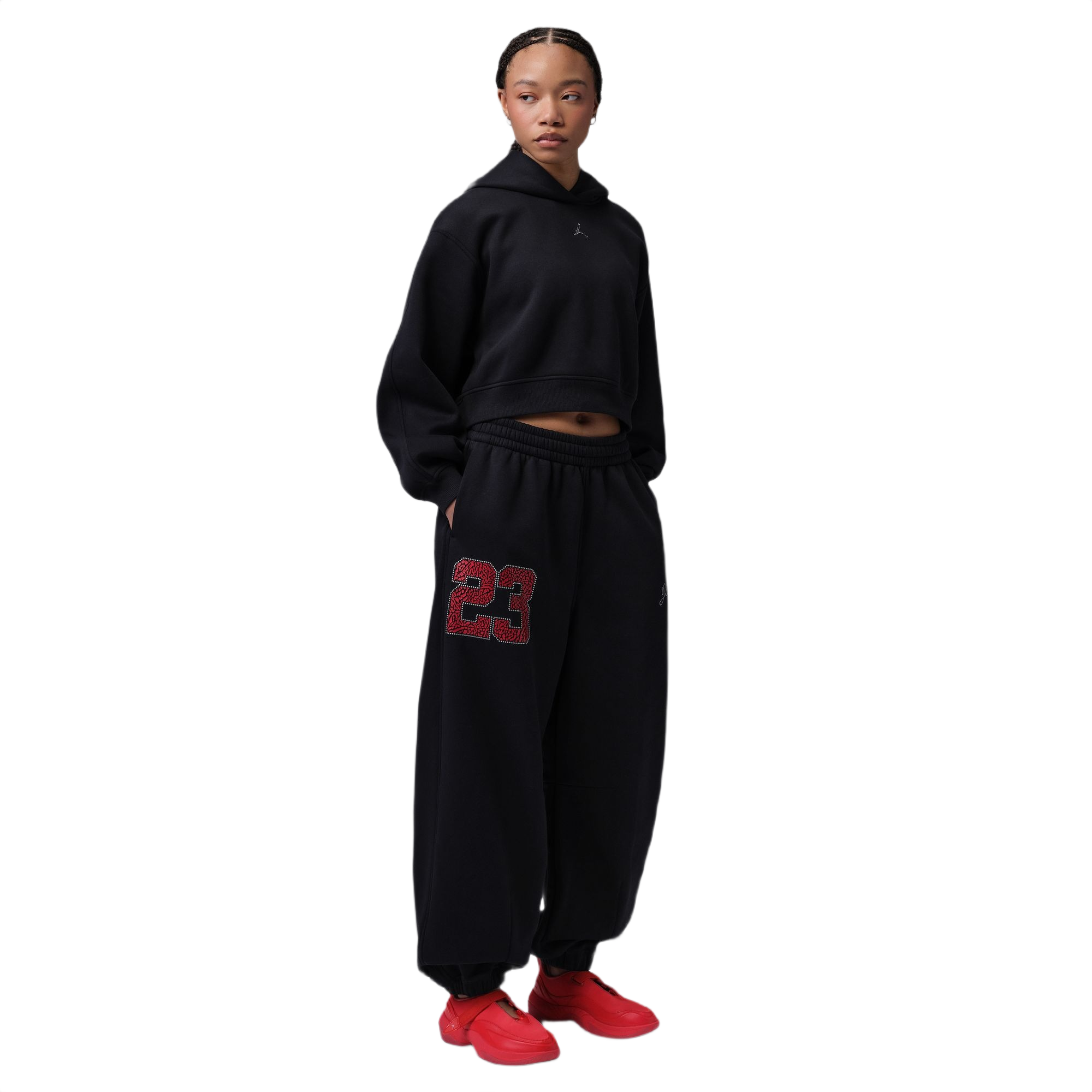 Jordan Women's Brooklyn Fleece Jogger Pants - BLACK