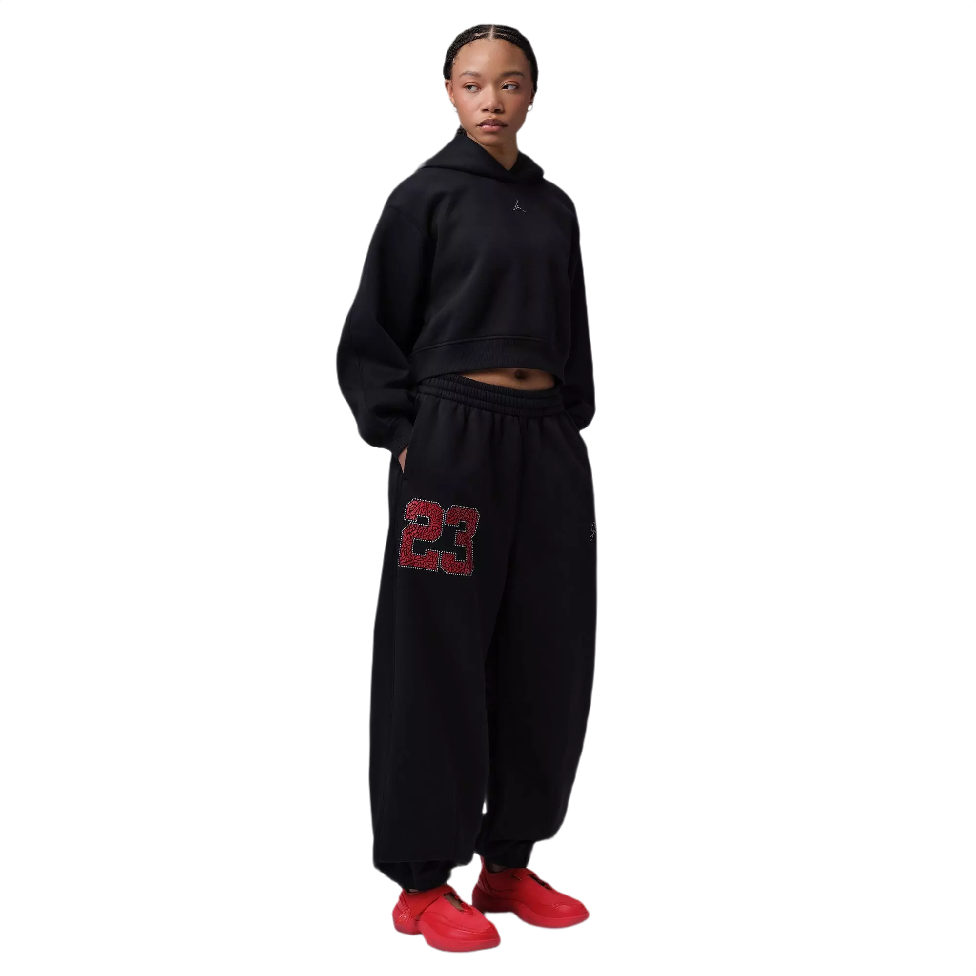 Jordan Women's Brooklyn Fleece Jogger Pants - BLACK