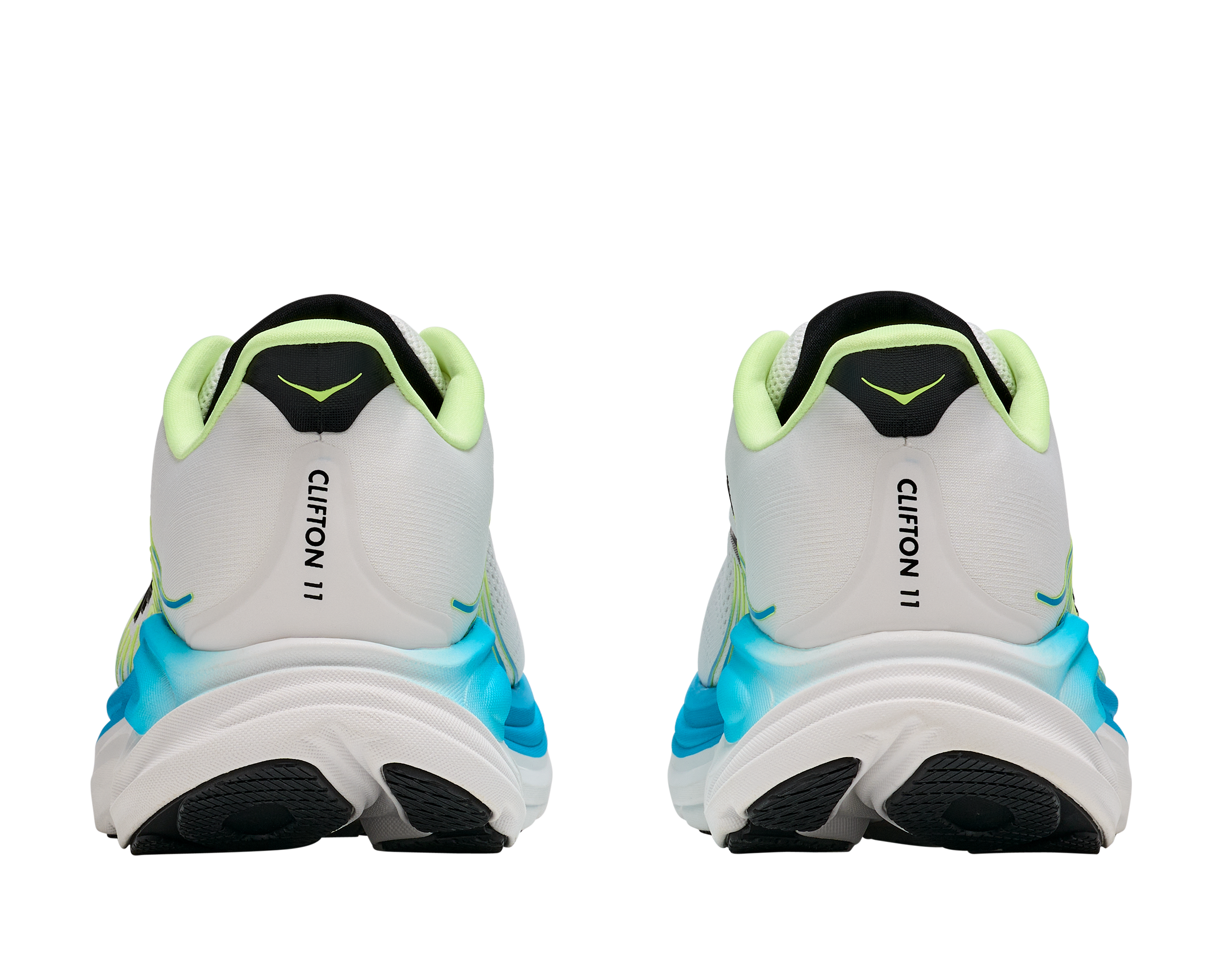 Hoka Clifton 11 "Frost/Black" Men's Running Shoe - WHITE/BLUE Thumbnail View 6