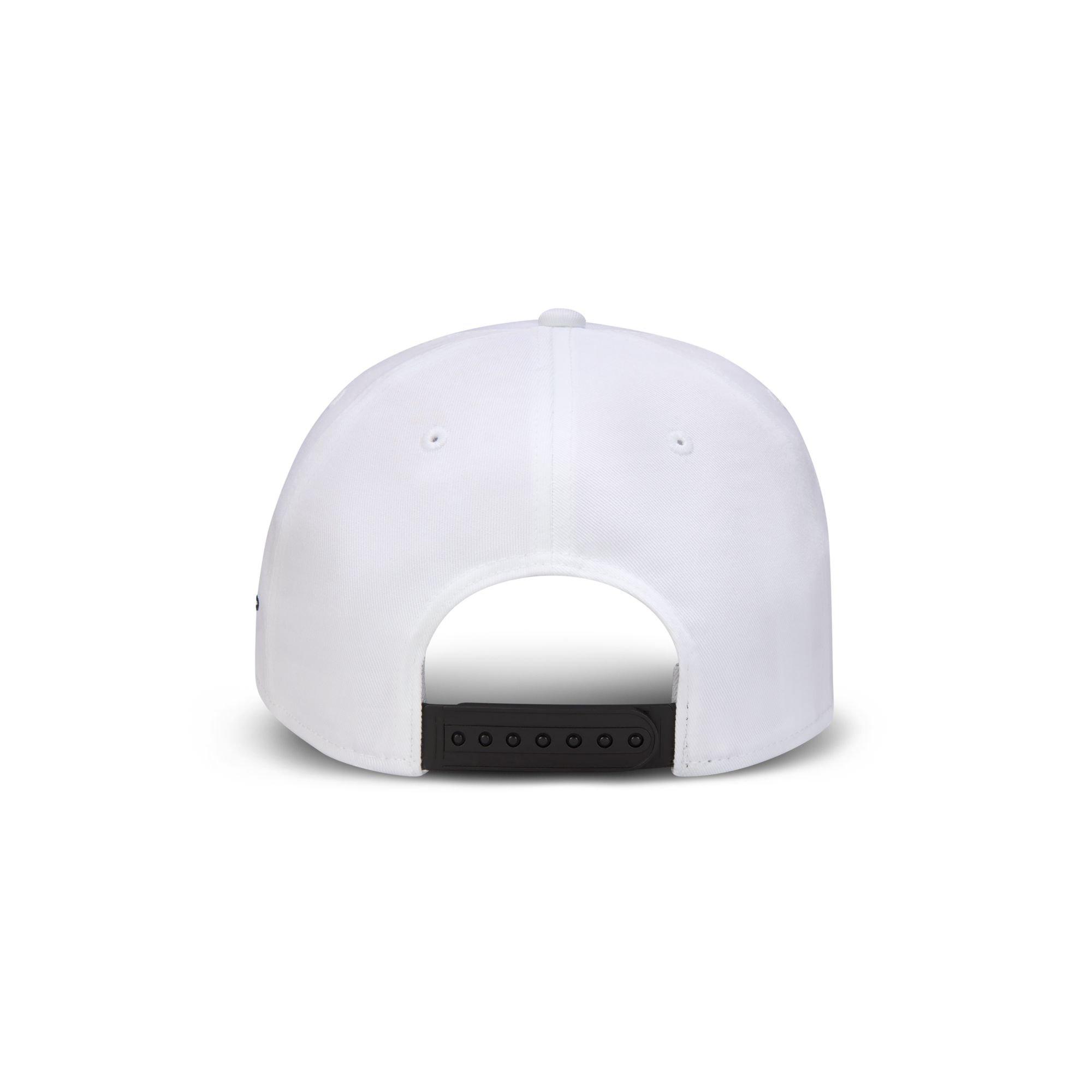 Nike Rise Cap A-Frame 'Nike Script' Snapback Hat-White/Black - WHITE/BLACK Thumbnail View 4