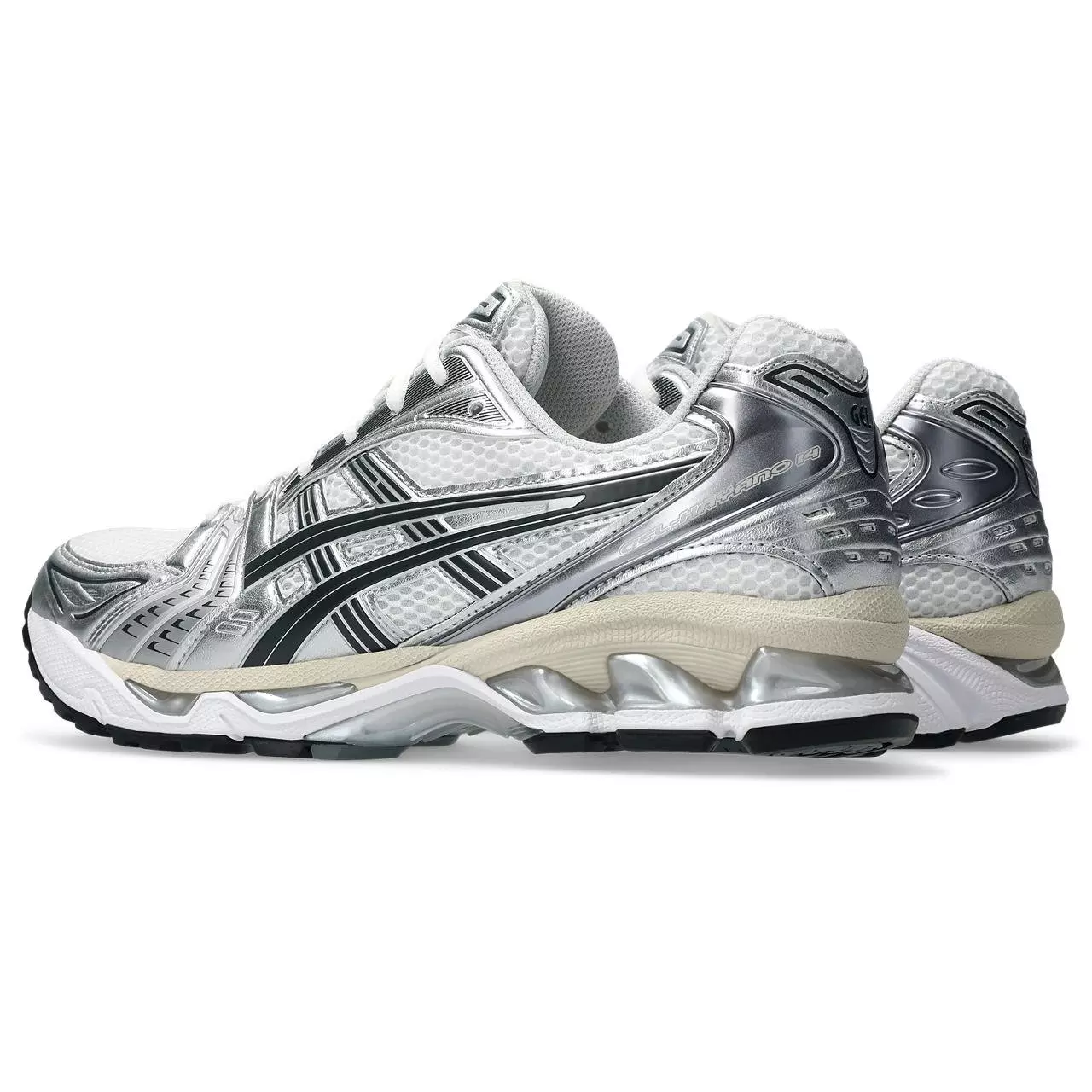 ASICS GEL-KAYANO 14 "White/Graphite Grey" Unisex Shoe - WHITE/BLACK/SILVER