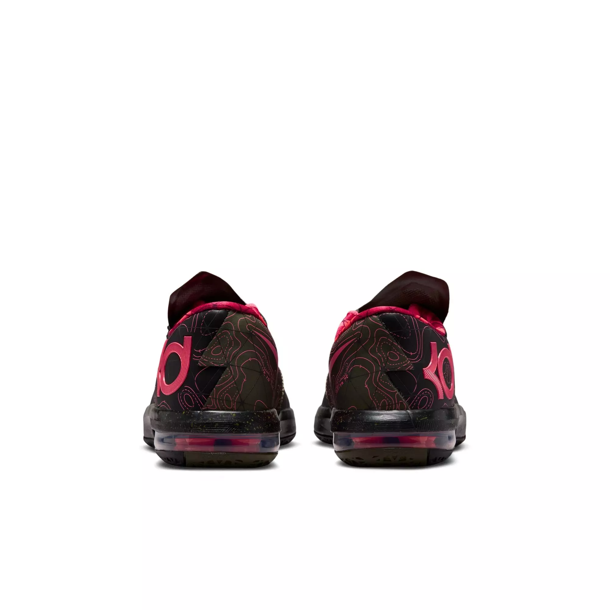 Nike KD 6 "Meteorology" Grade School Kids' Shoe - BLACK/ATOMIC RED/MEDIUM OLIVE/NOBLE RED