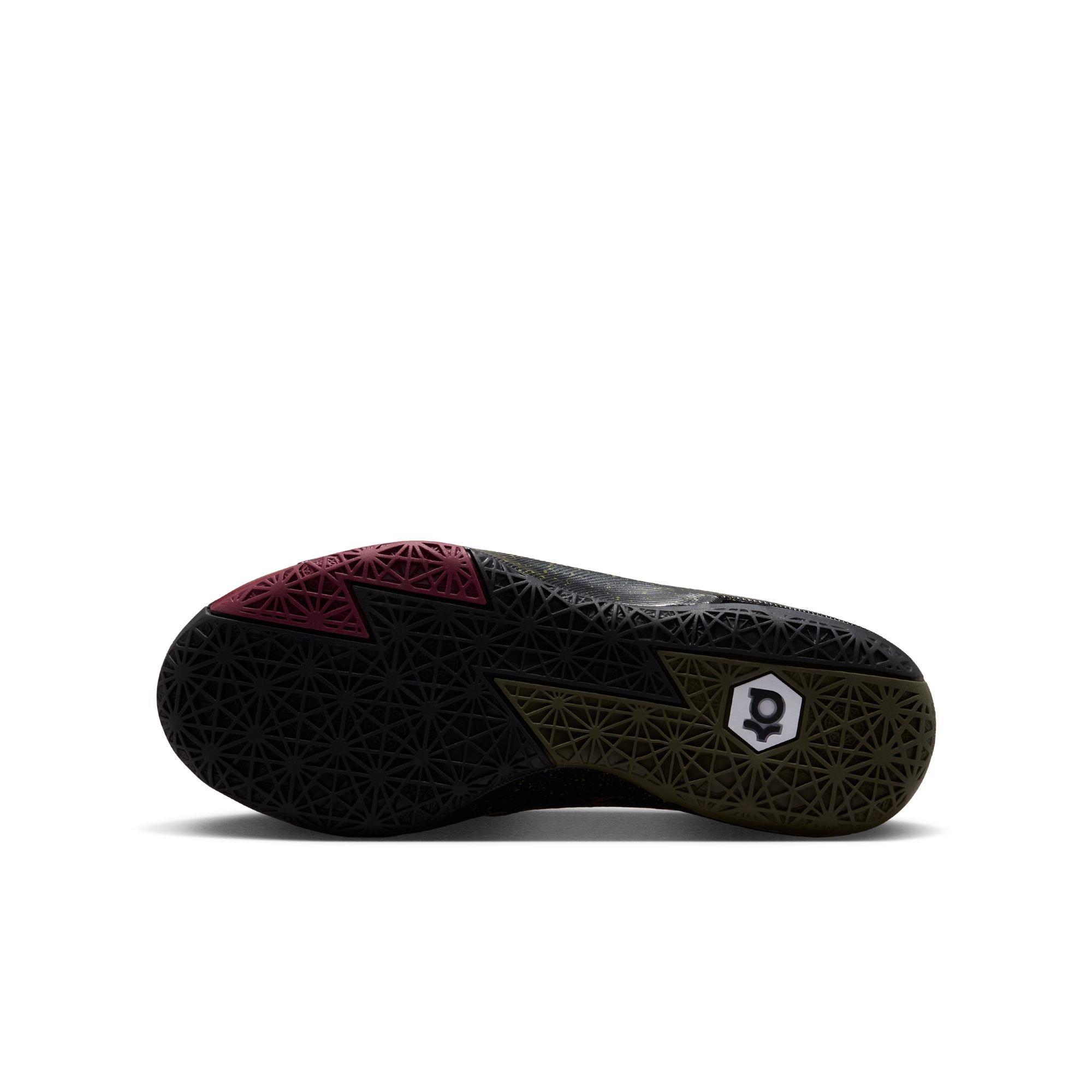 Nike KD 6 "Meteorology" Grade School Kids' Shoe - BLACK/ATOMIC RED/MEDIUM OLIVE/NOBLE RED