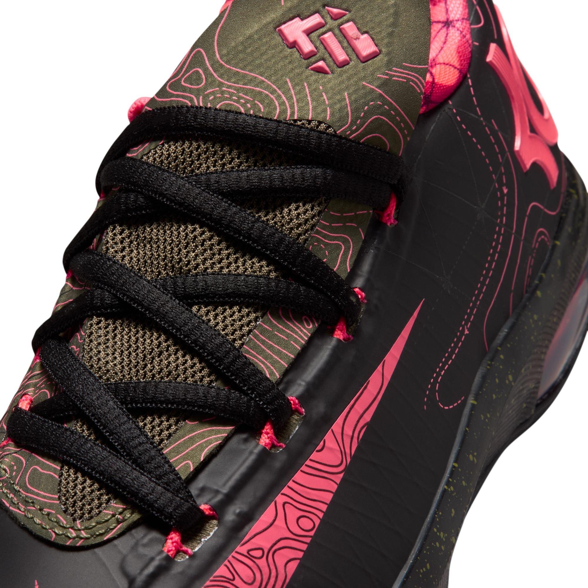 Nike KD 6 "Meteorology" Grade School Kids' Shoe - BLACK/ATOMIC RED/MEDIUM OLIVE/NOBLE RED