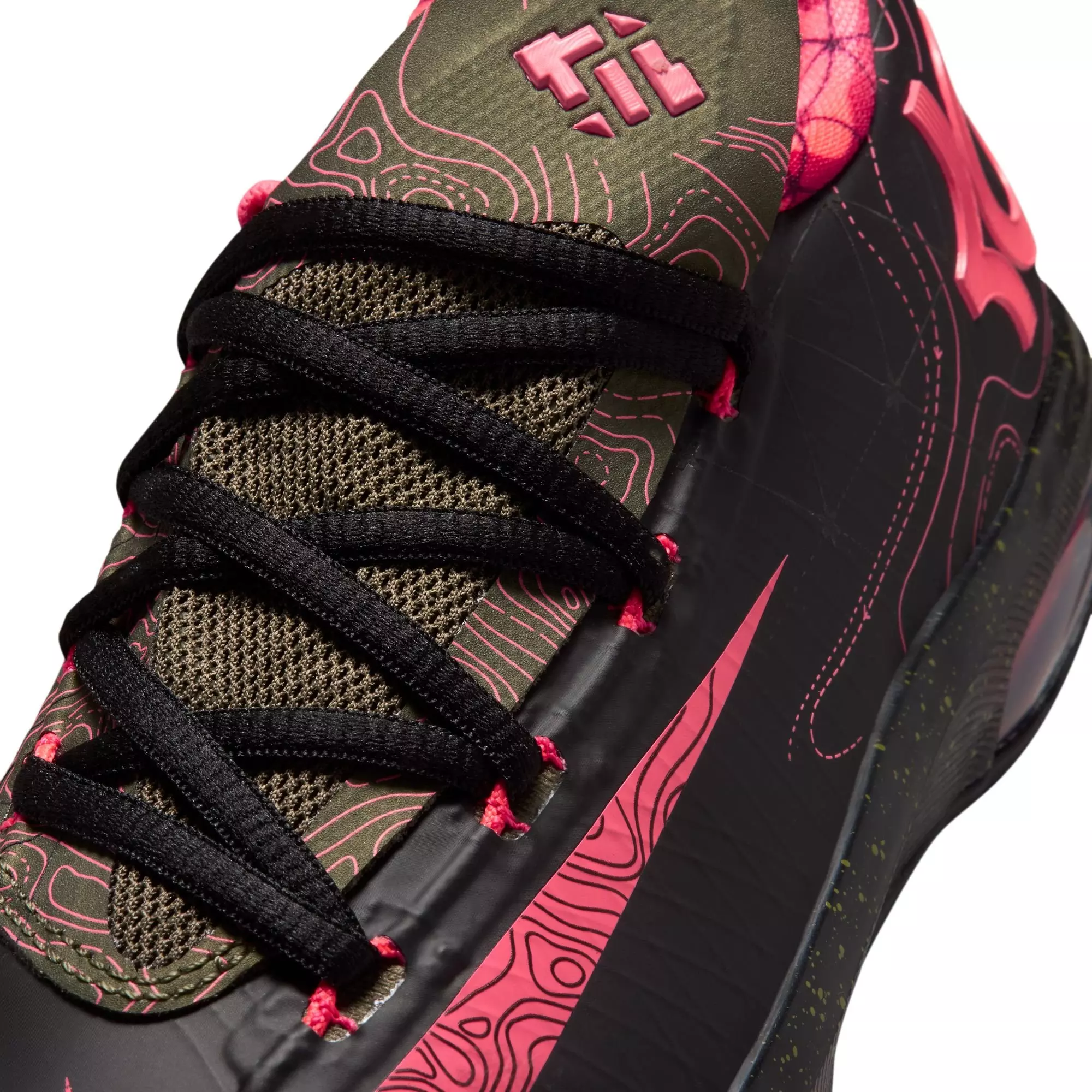 Nike KD 6 "Meteorology" Grade School Kids' Shoe - BLACK/ATOMIC RED/MEDIUM OLIVE/NOBLE RED