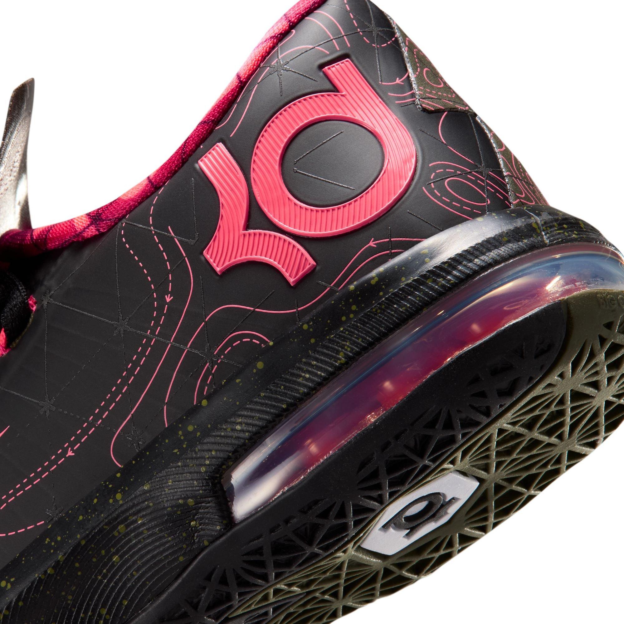 Nike KD 6 "Meteorology" Grade School Kids' Shoe - BLACK/ATOMIC RED/MEDIUM OLIVE/NOBLE RED