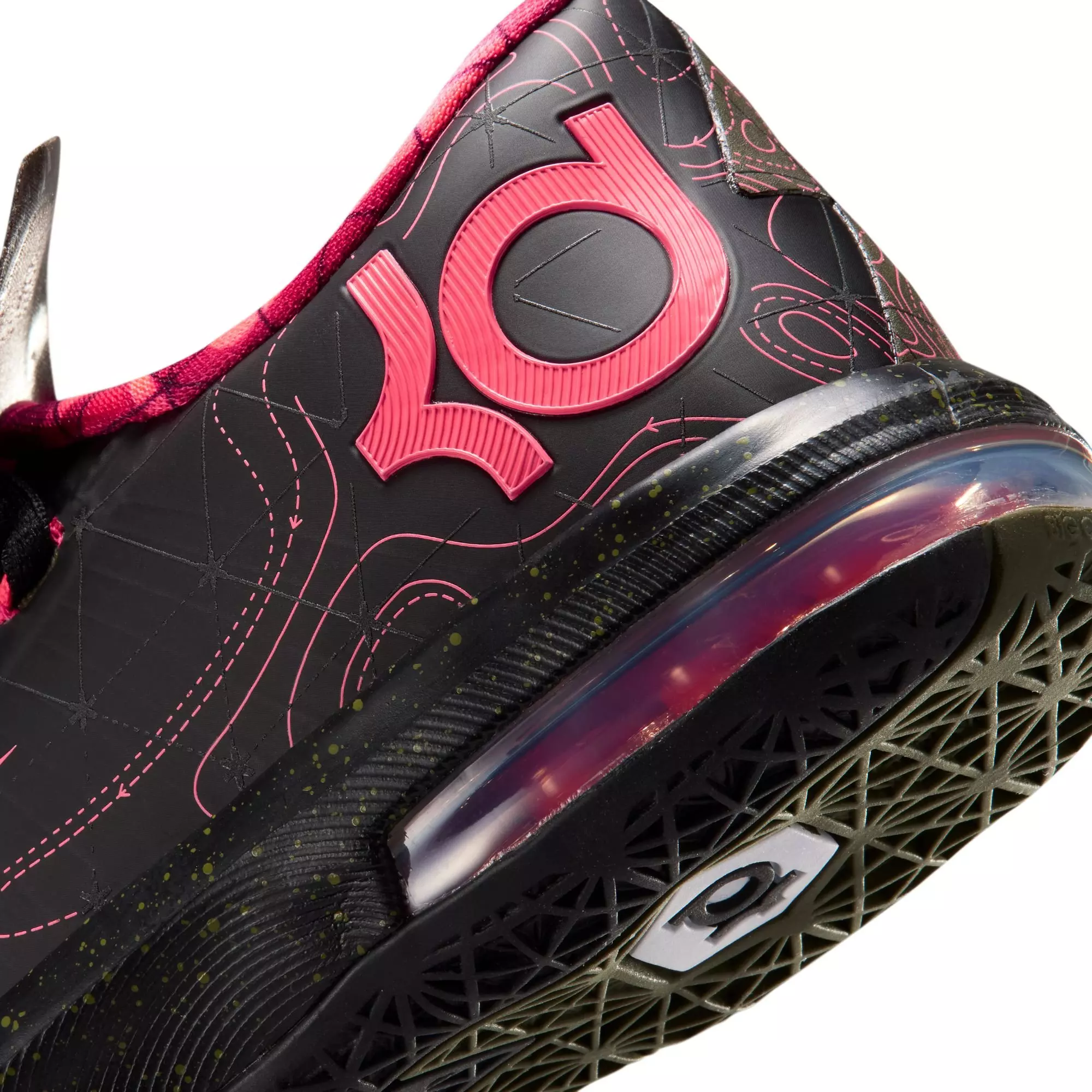 Nike KD 6 "Meteorology" Grade School Kids' Shoe - BLACK/ATOMIC RED/MEDIUM OLIVE/NOBLE RED