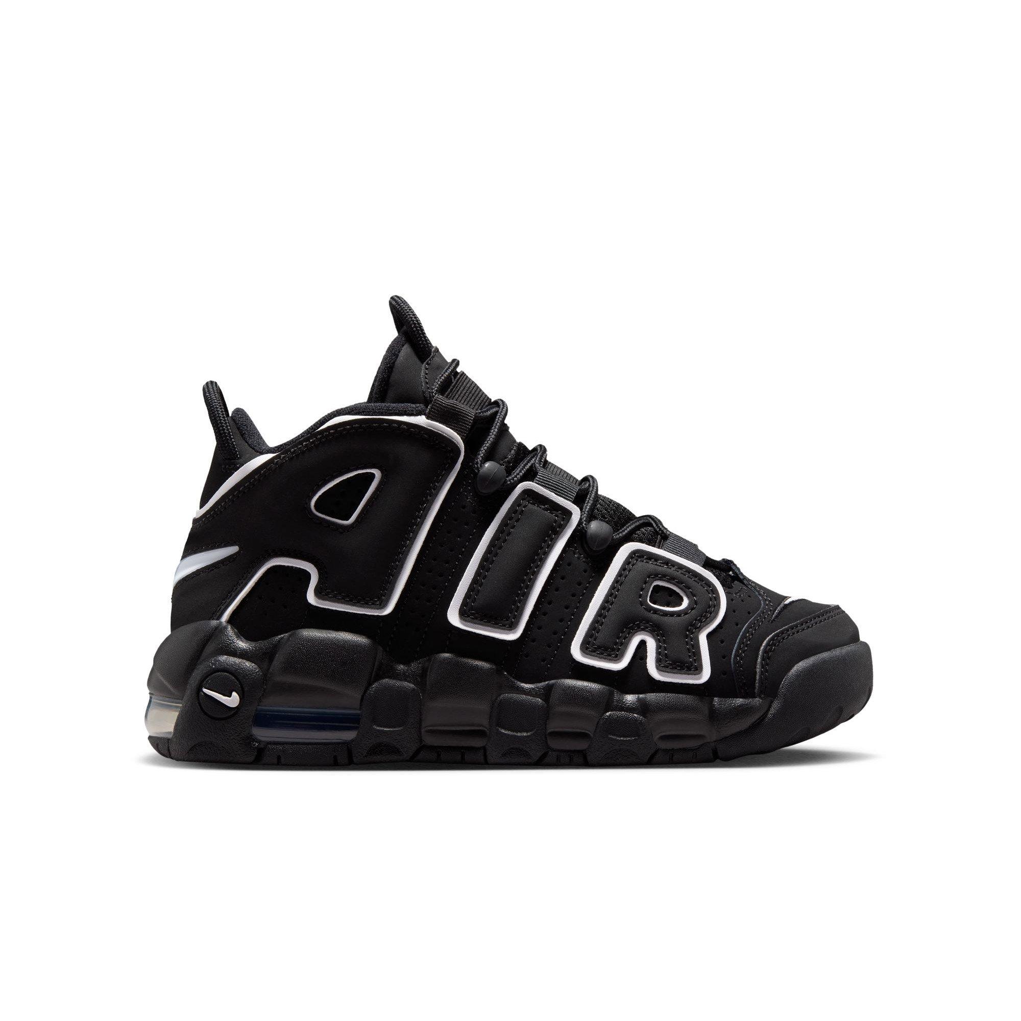 Nike Air More Uptempo '96 "Black/White" Grade School Kids' Shoe - BLACK/WHITE