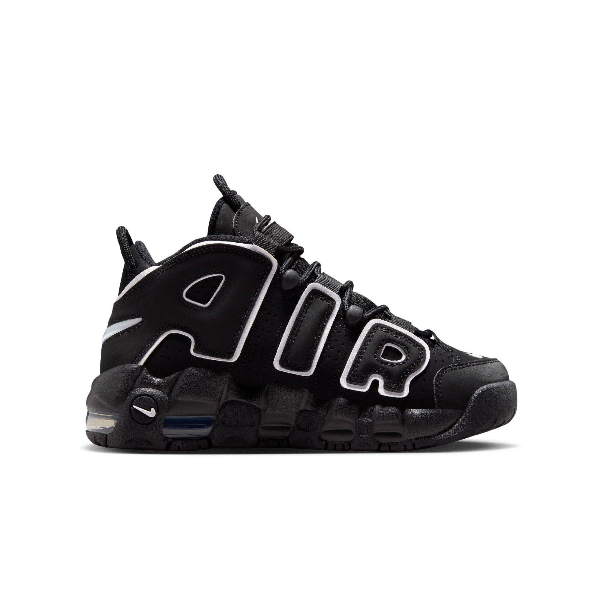 Nike Air More Uptempo '96 "Black/White" Grade School Kids' Shoe - BLACK/WHITE