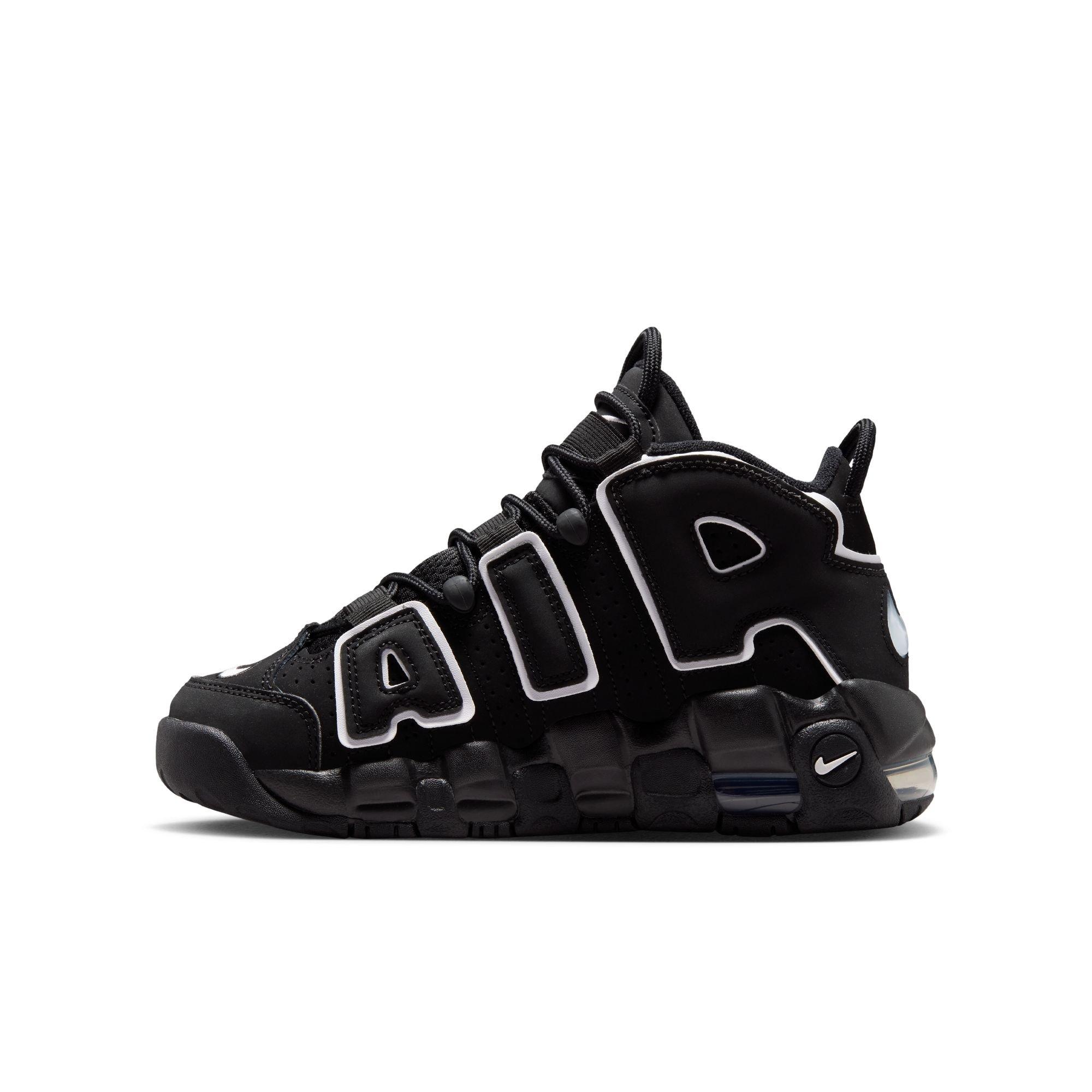 Nike Air More Uptempo '96 "Black/White" Grade School Kids' Shoe - BLACK/WHITE
