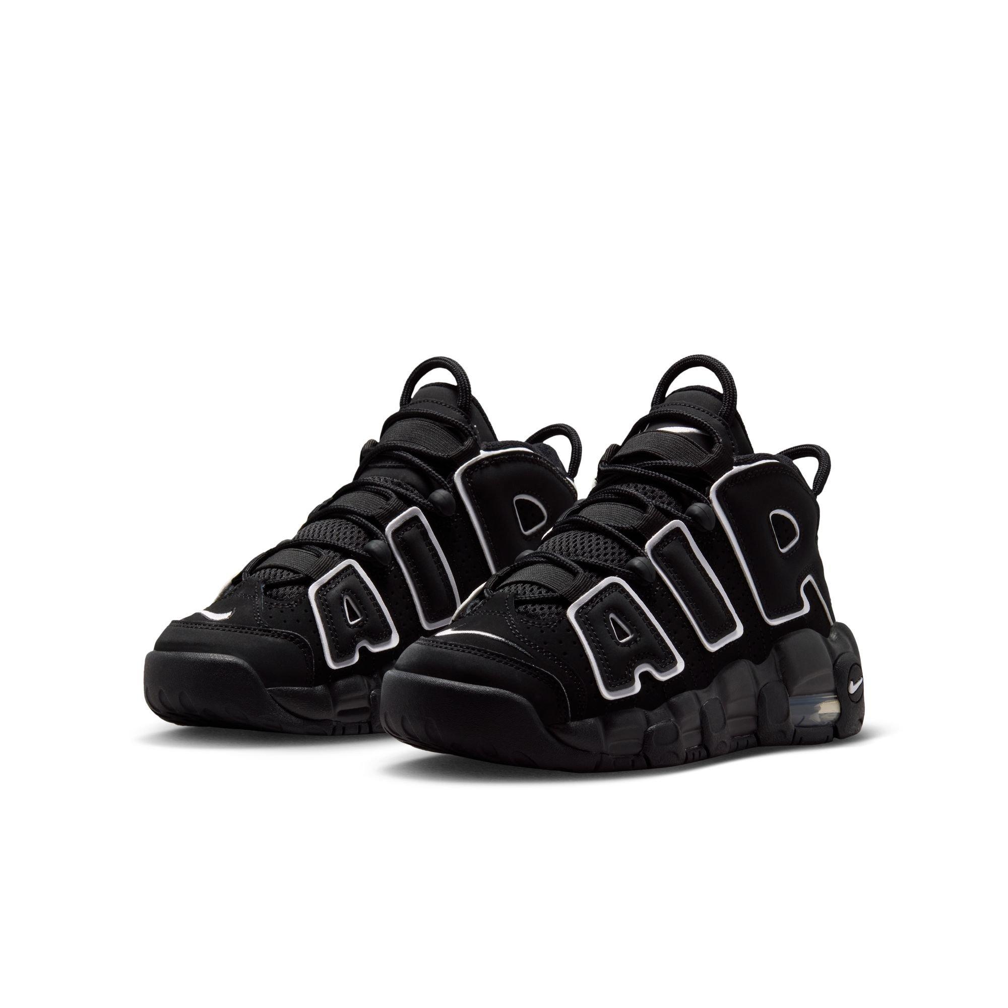 Nike Air More Uptempo '96 "Black/White" Grade School Kids' Shoe - BLACK/WHITE