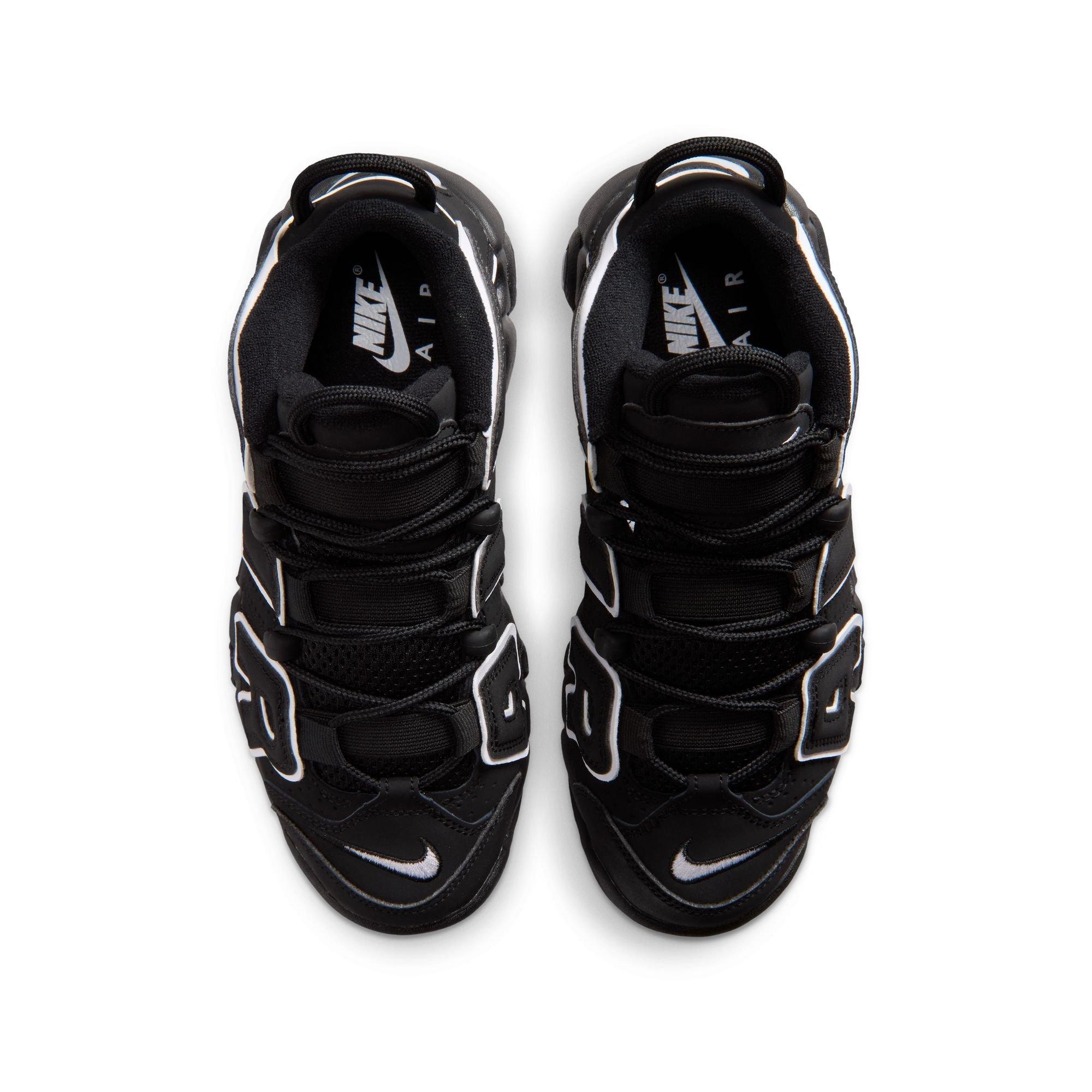 Nike Air More Uptempo '96 "Black/White" Grade School Kids' Shoe - BLACK/WHITE