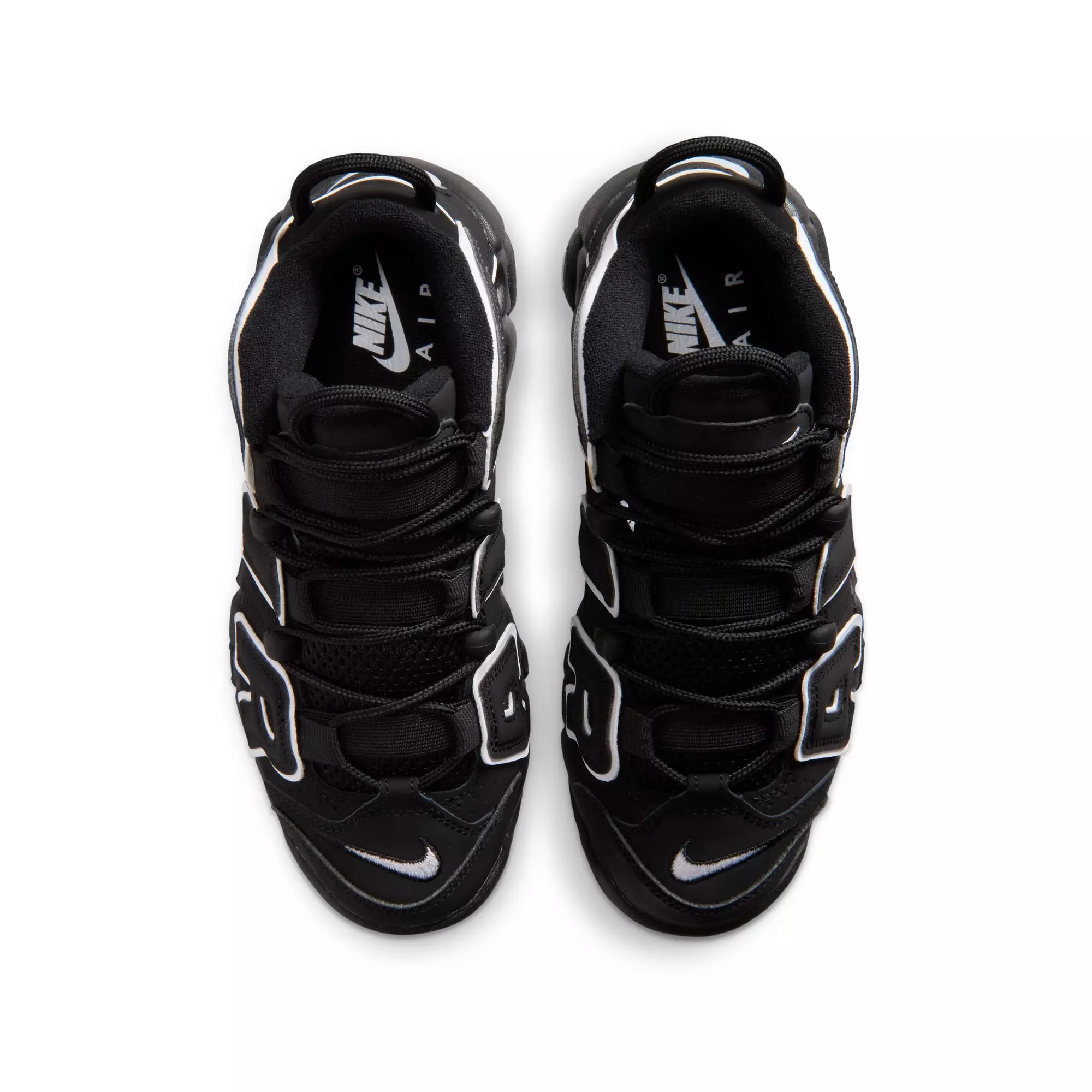Nike Air More Uptempo '96 "Black/White" Grade School Kids' Shoe - BLACK/WHITE