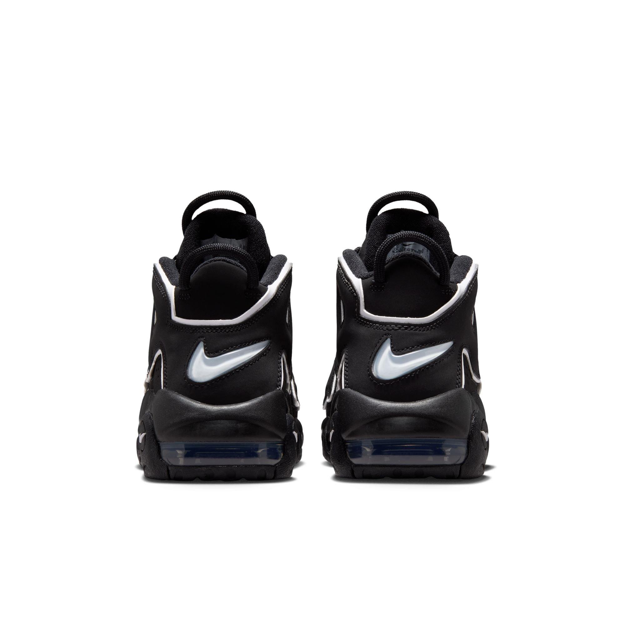 Nike Air More Uptempo '96 "Black/White" Grade School Kids' Shoe - BLACK/WHITE