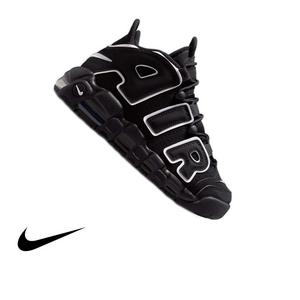 Nike Air More Uptempo '96 "Black/White" Grade School Kids' Shoe - BLACK/WHITE