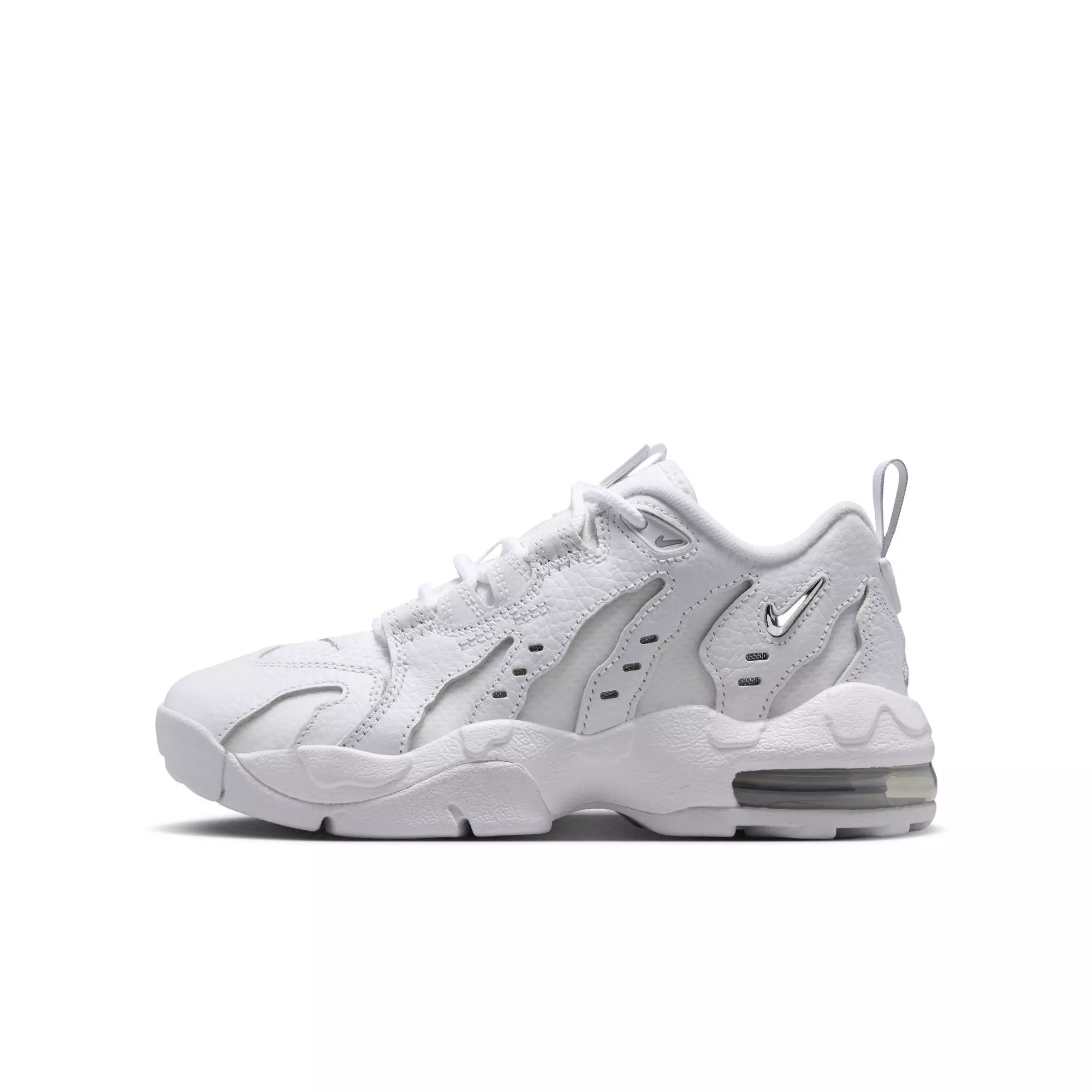 Nike Air DT Max '96 Low "White/Metallic Silver" Grade School Kids' Shoe - WHITE/METALLIC SILVER