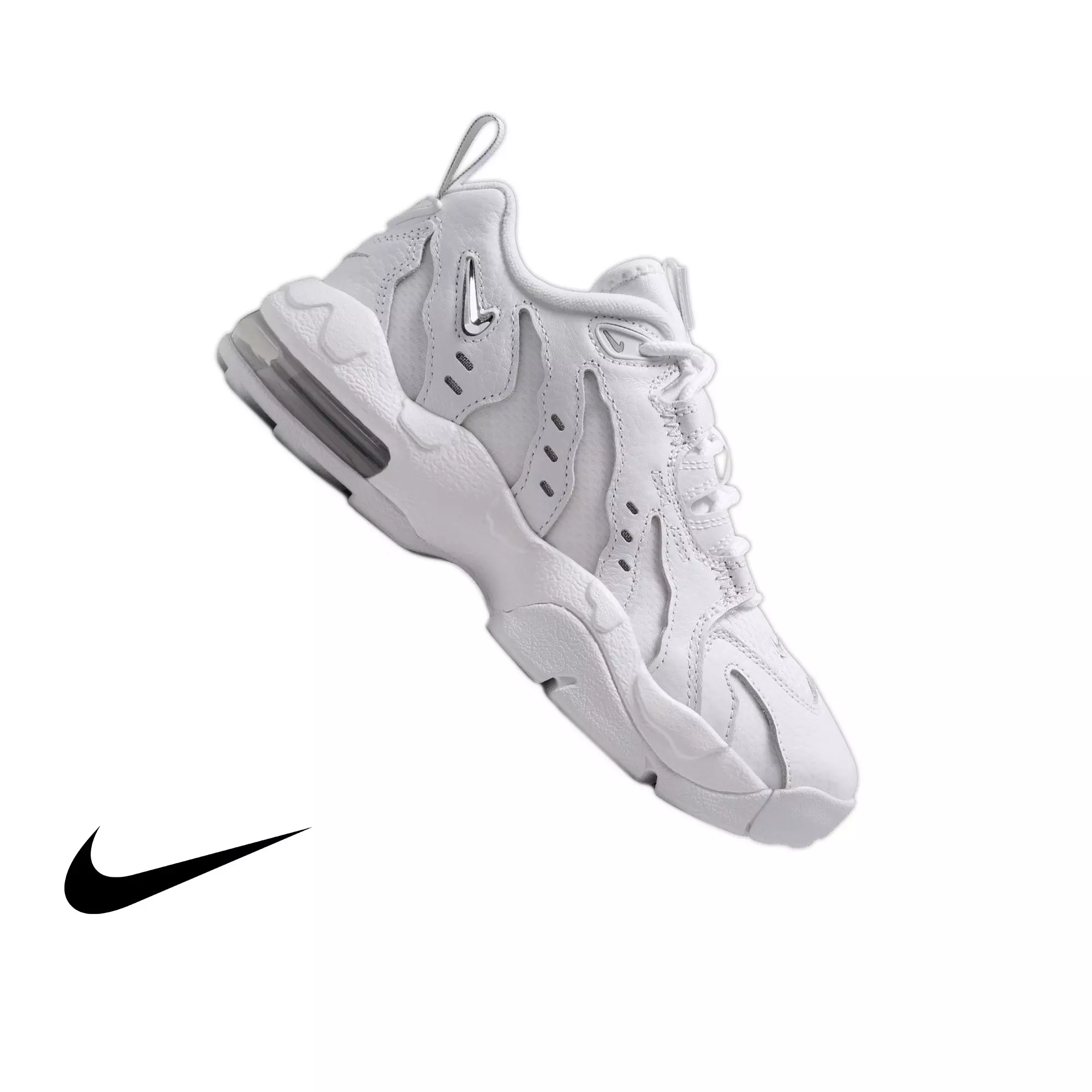 Nike Air DT Max '96 Low "White/Metallic Silver" Grade School Kids' Shoe - WHITE/METALLIC SILVER