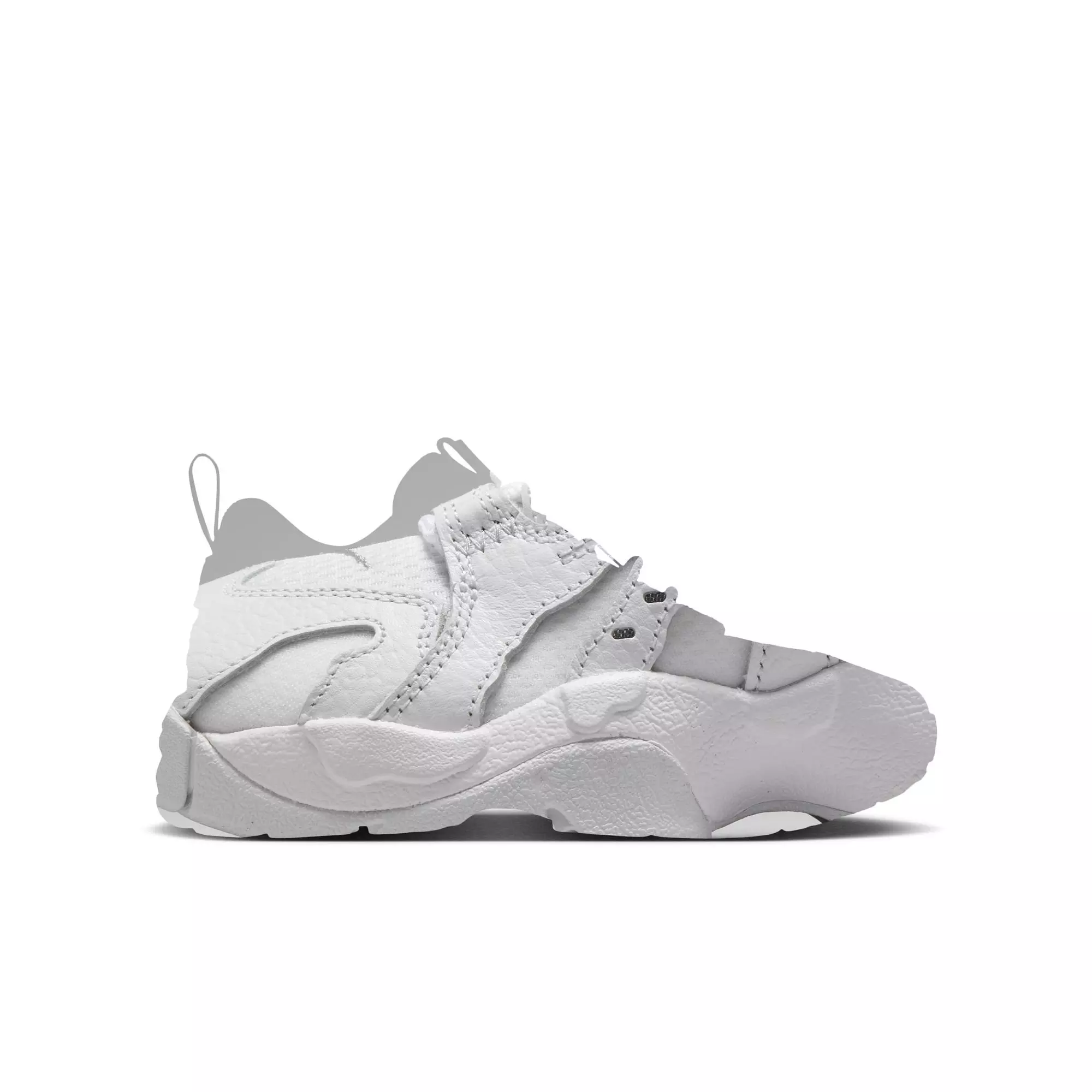 Nike Air DT Max '96 Low "White/Metallic Silver" Grade School Kids' Shoe - WHITE/METALLIC SILVER