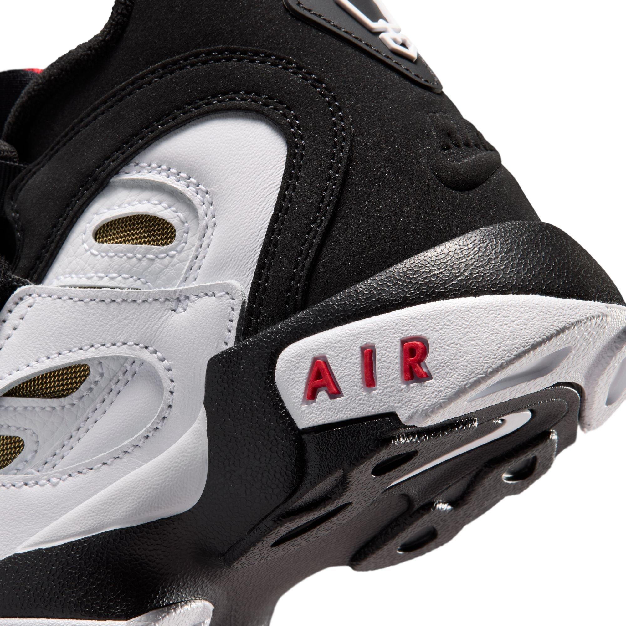 Nike Air Diamond Turf II "49ers" Grade School Kids' Shoe - BLACK/WHITE/FIRE RED/METALLIC GOLD